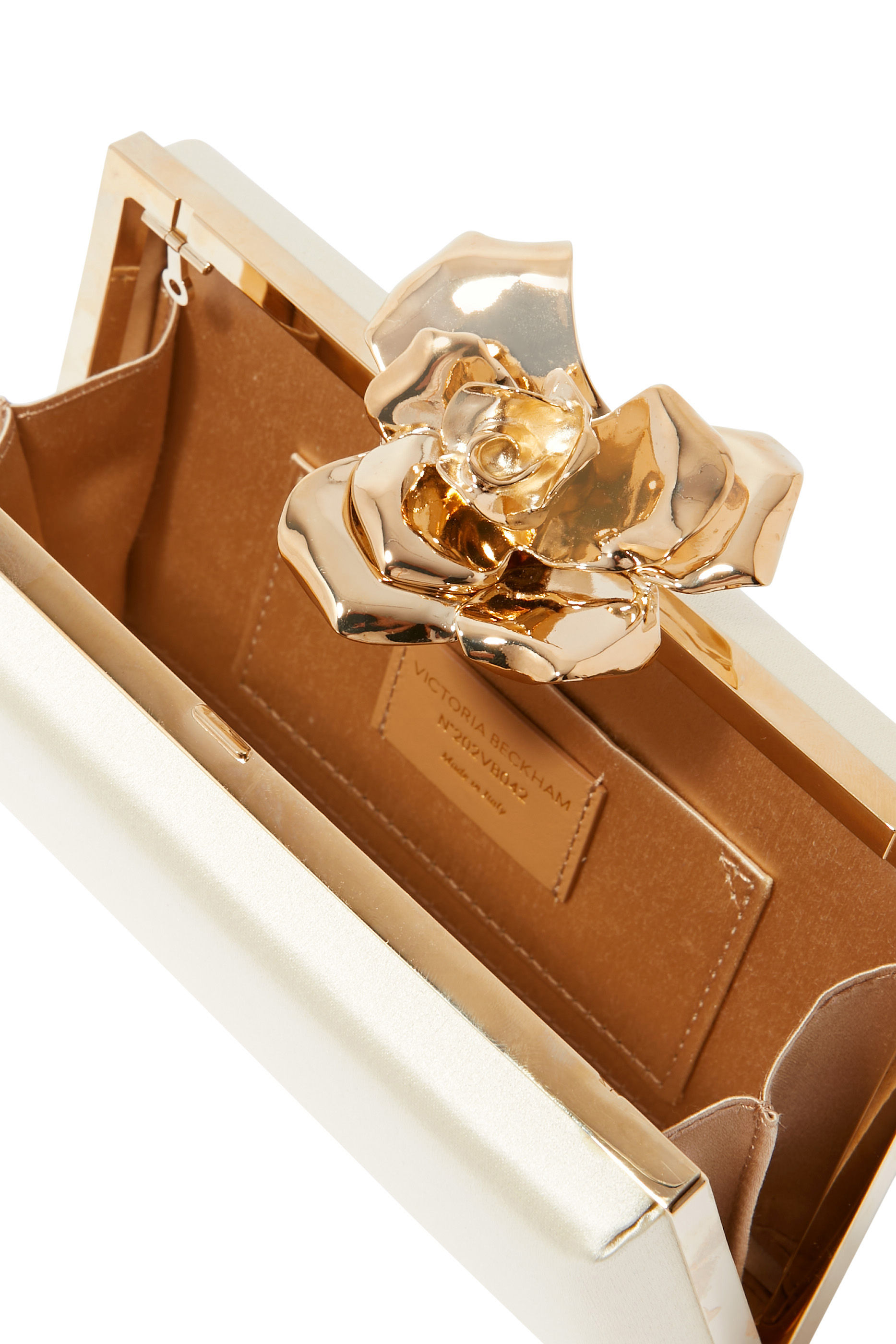 كلاتش بإطار مزين بزهرة