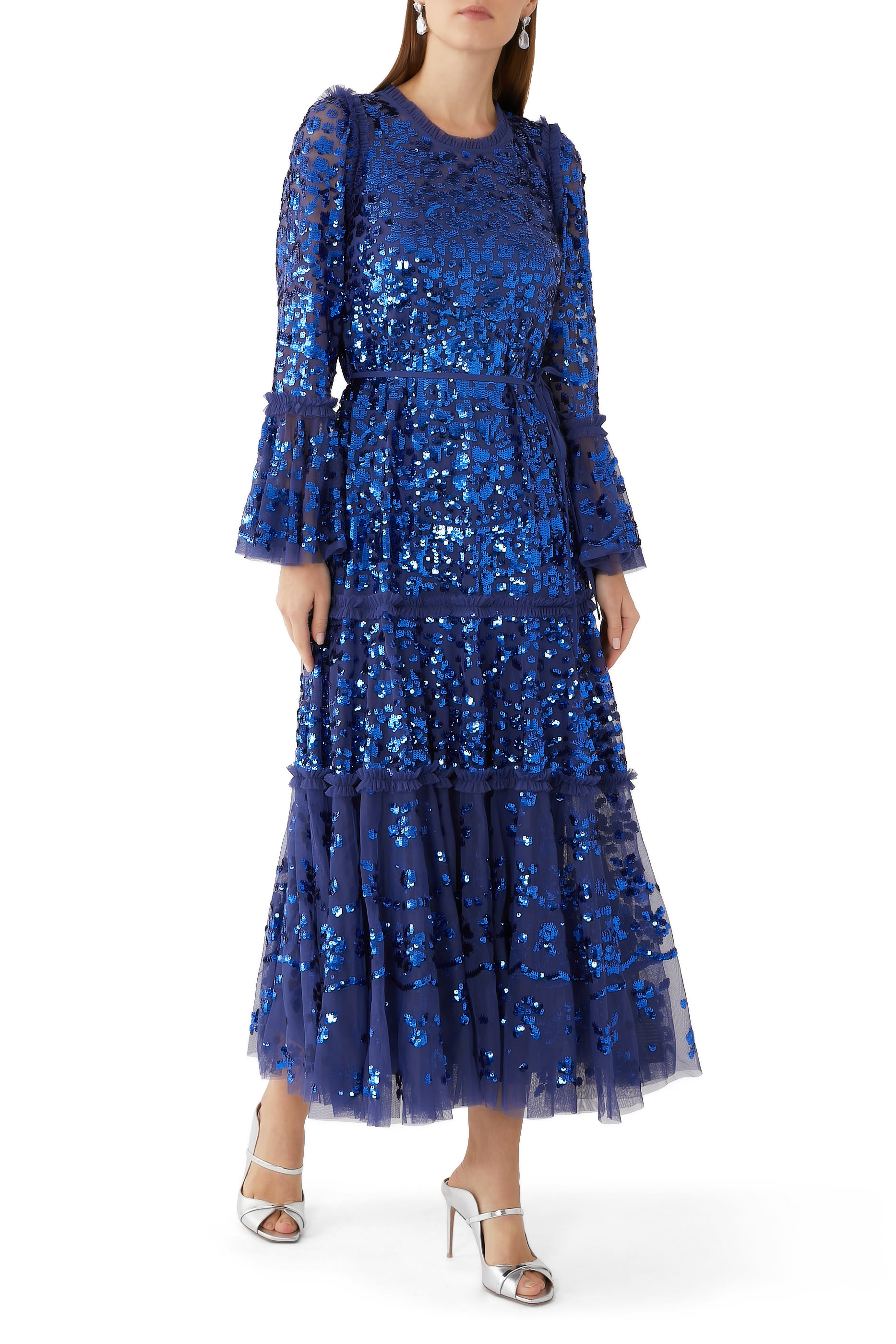 حذاء نوه مفتوح من الخلف 90 جلد لامع