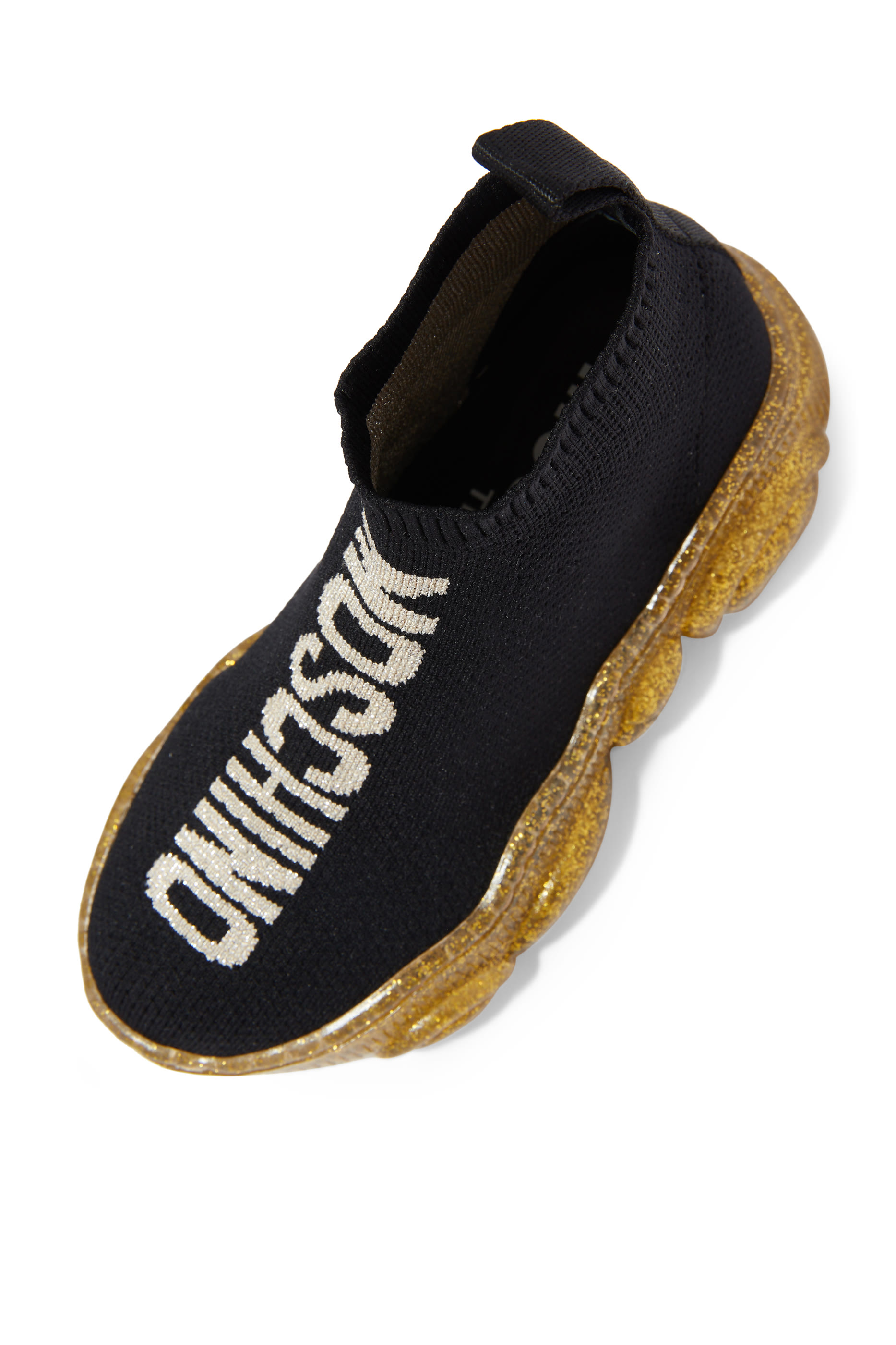 سنيكرز بتصميم جورب ورقعة على شكل دب