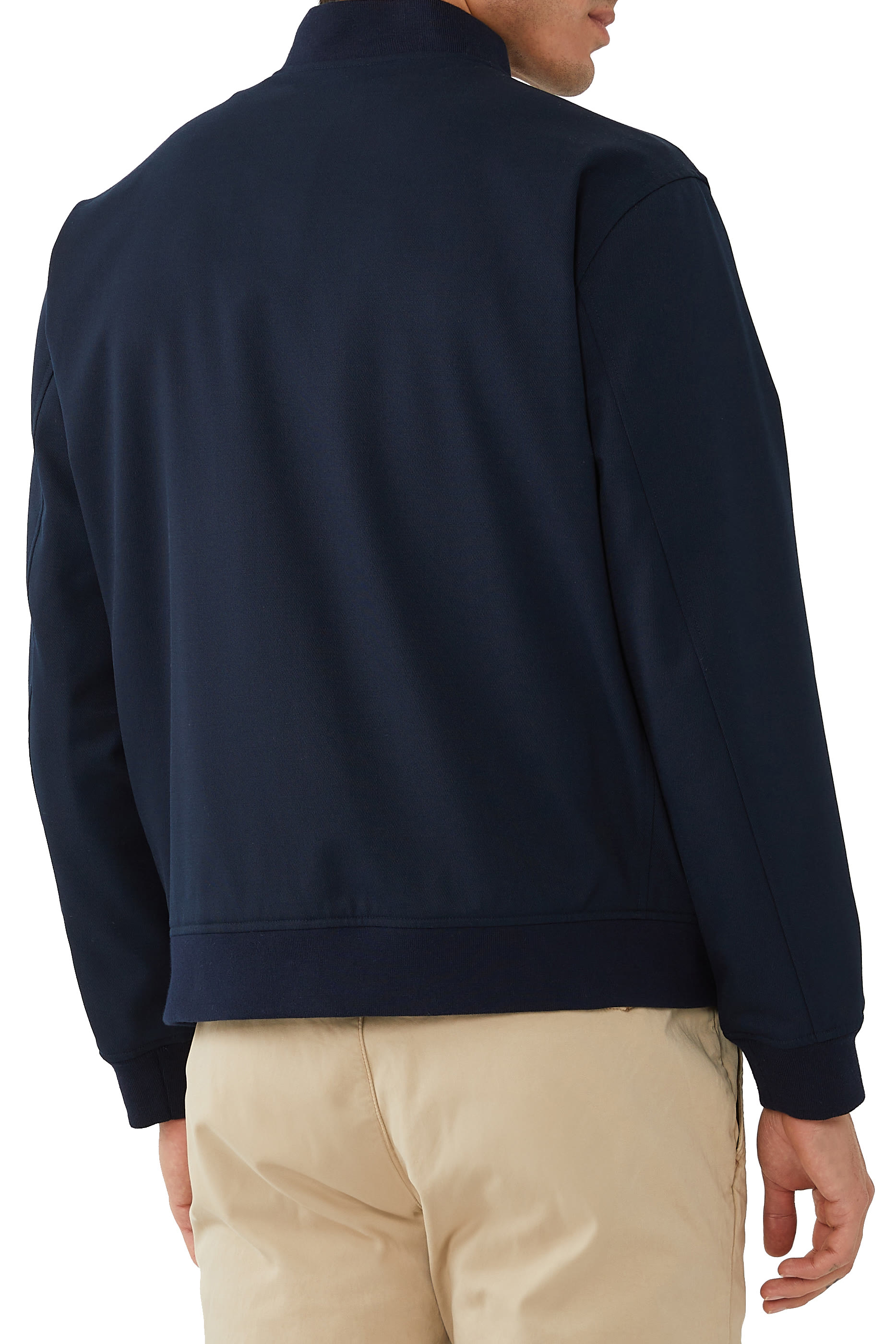 جاكيت بتصميم جامعي بارز الملمس