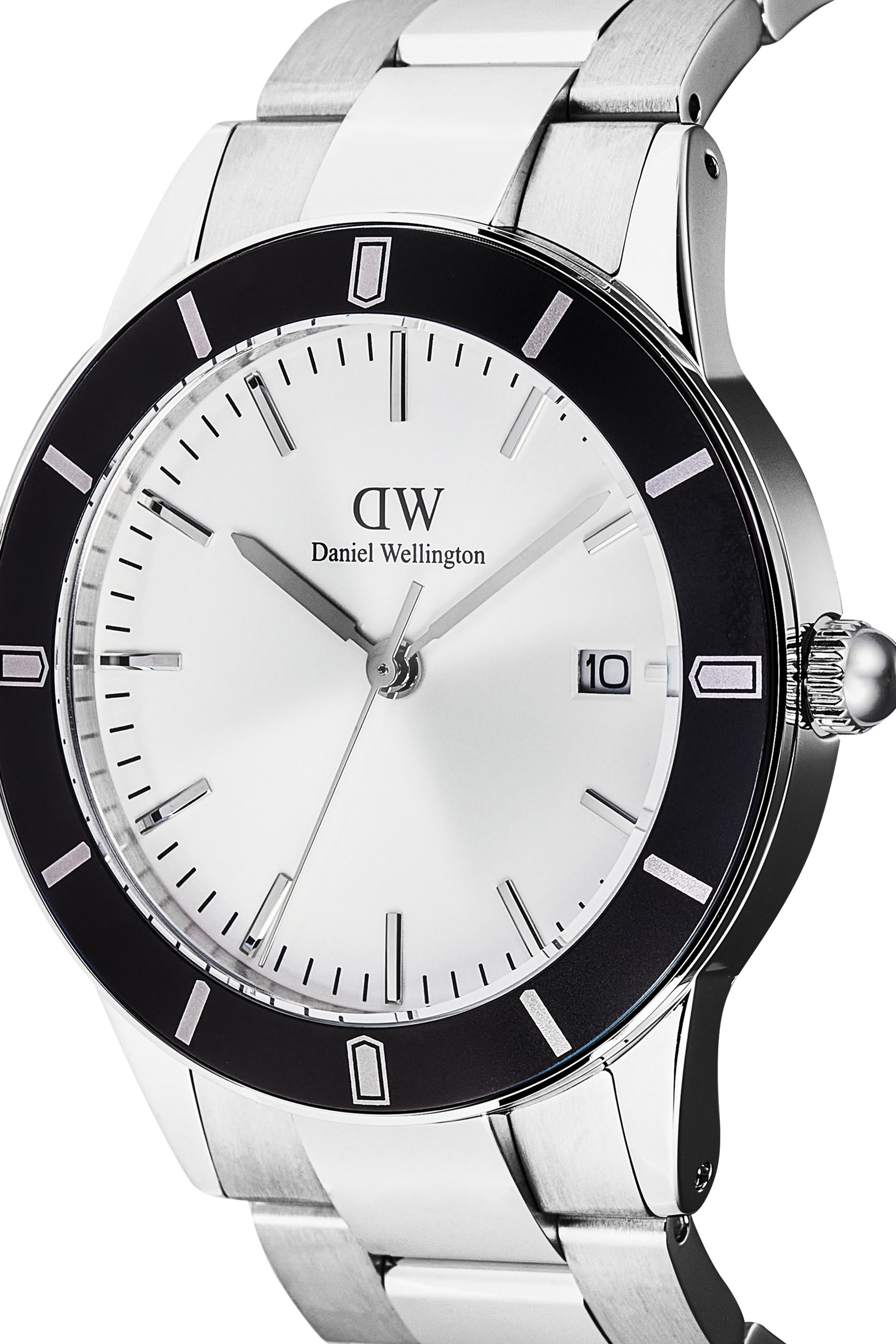 ساعة ايكونيك بارادايمجا بسوار بحلقات وقرص أسود