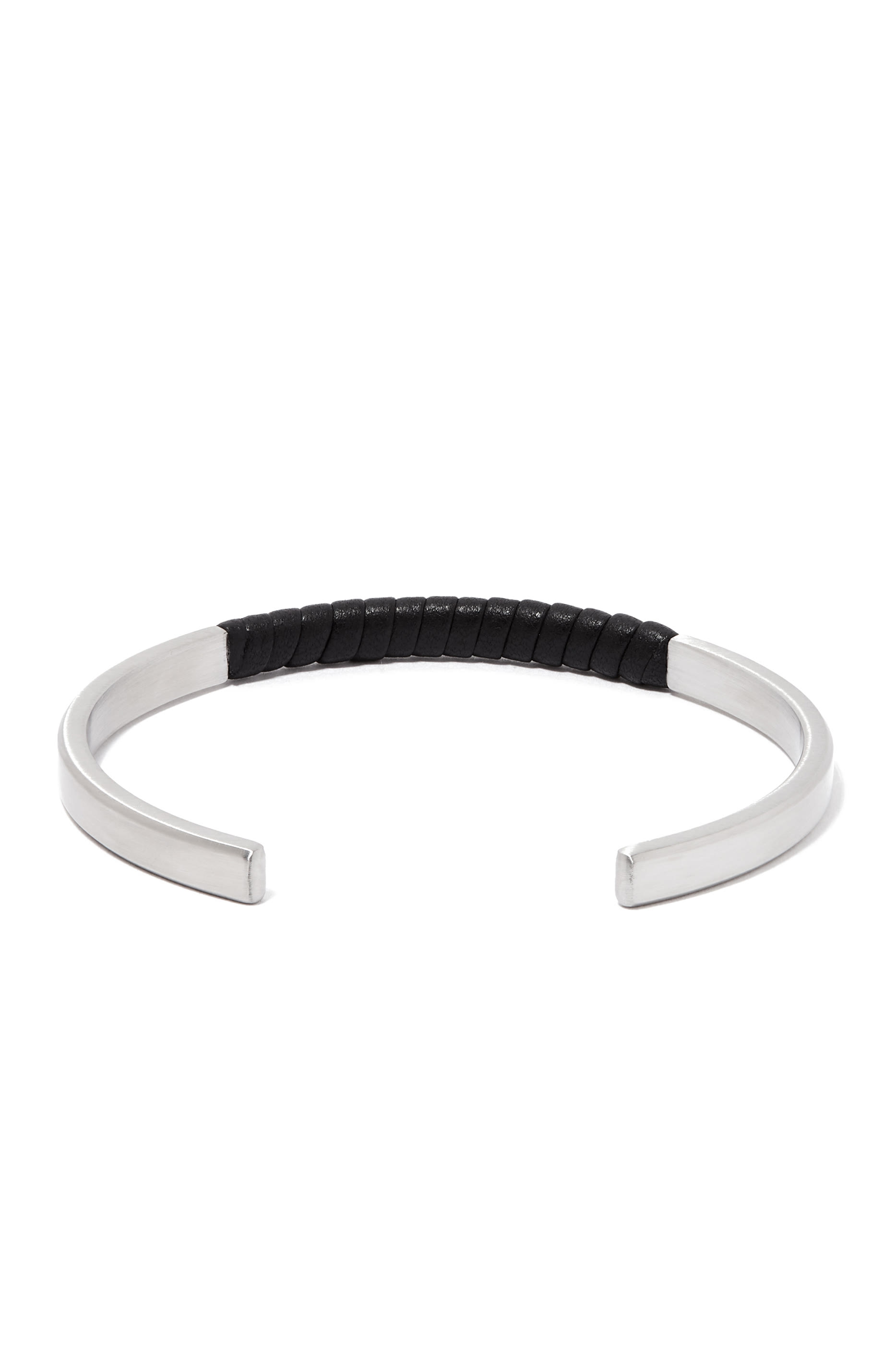 سوار ستانلس ستيل وجلد بشعار النسر