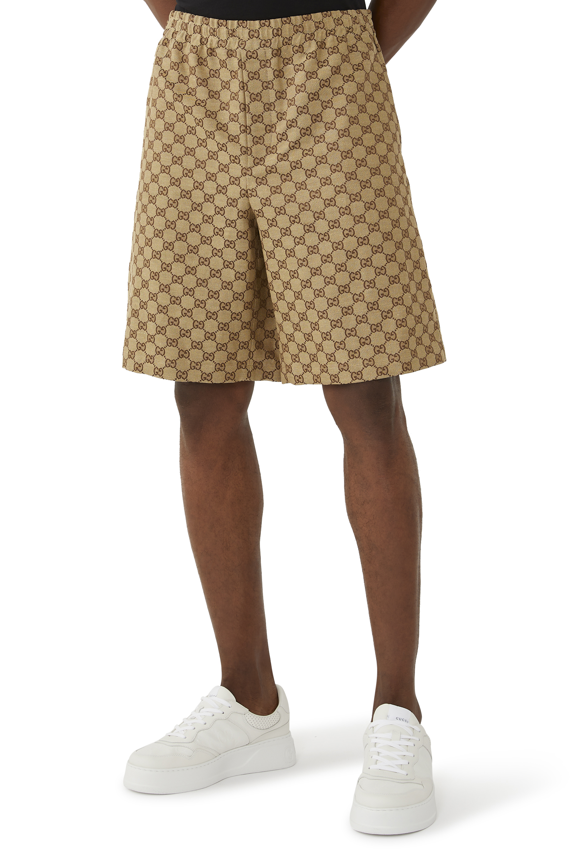 شورت بنقشة سوبريم بحرفي شعار الماركة