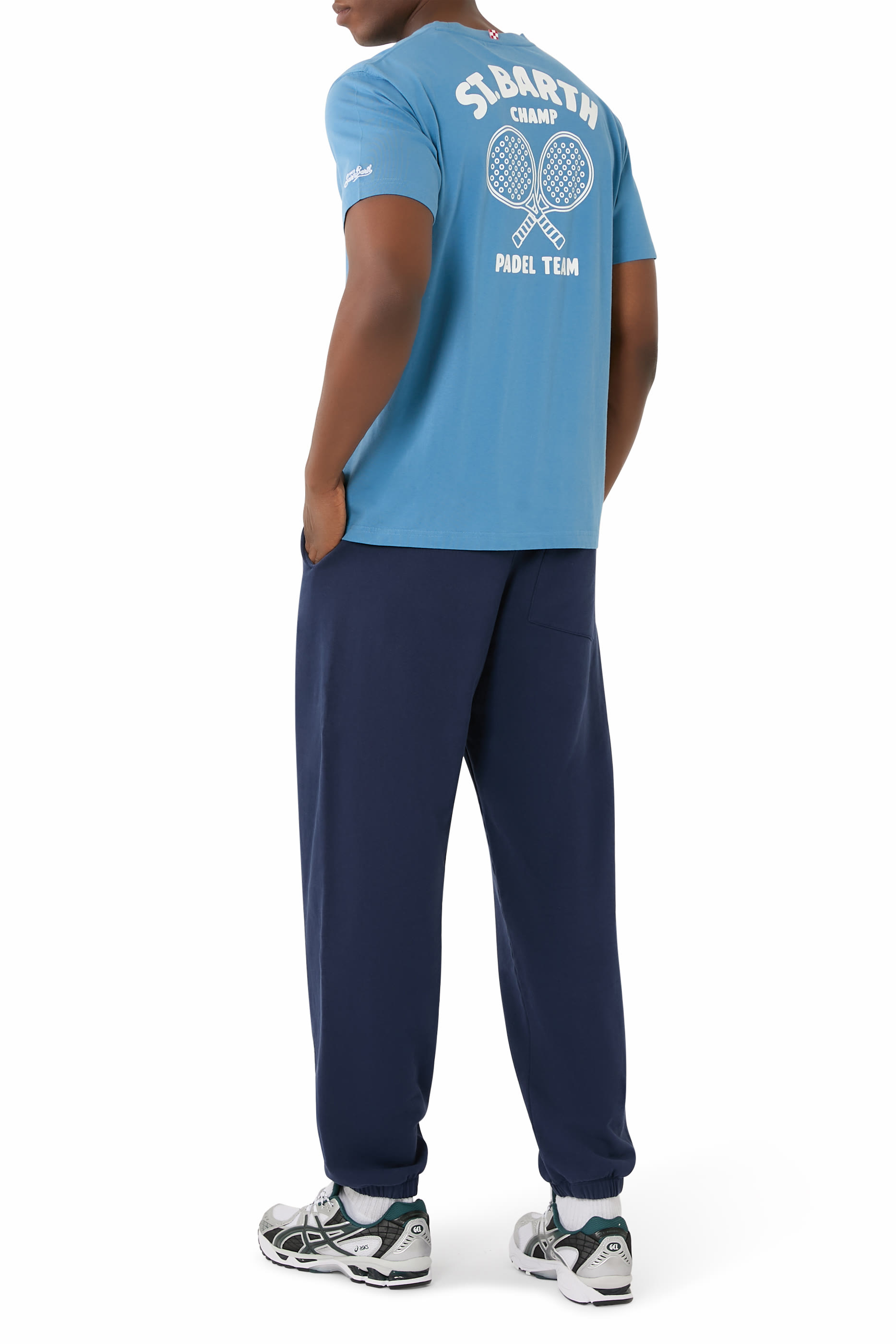 تيشيرت بنقشة سانت بارث بادل كلوب قطن ثقيل