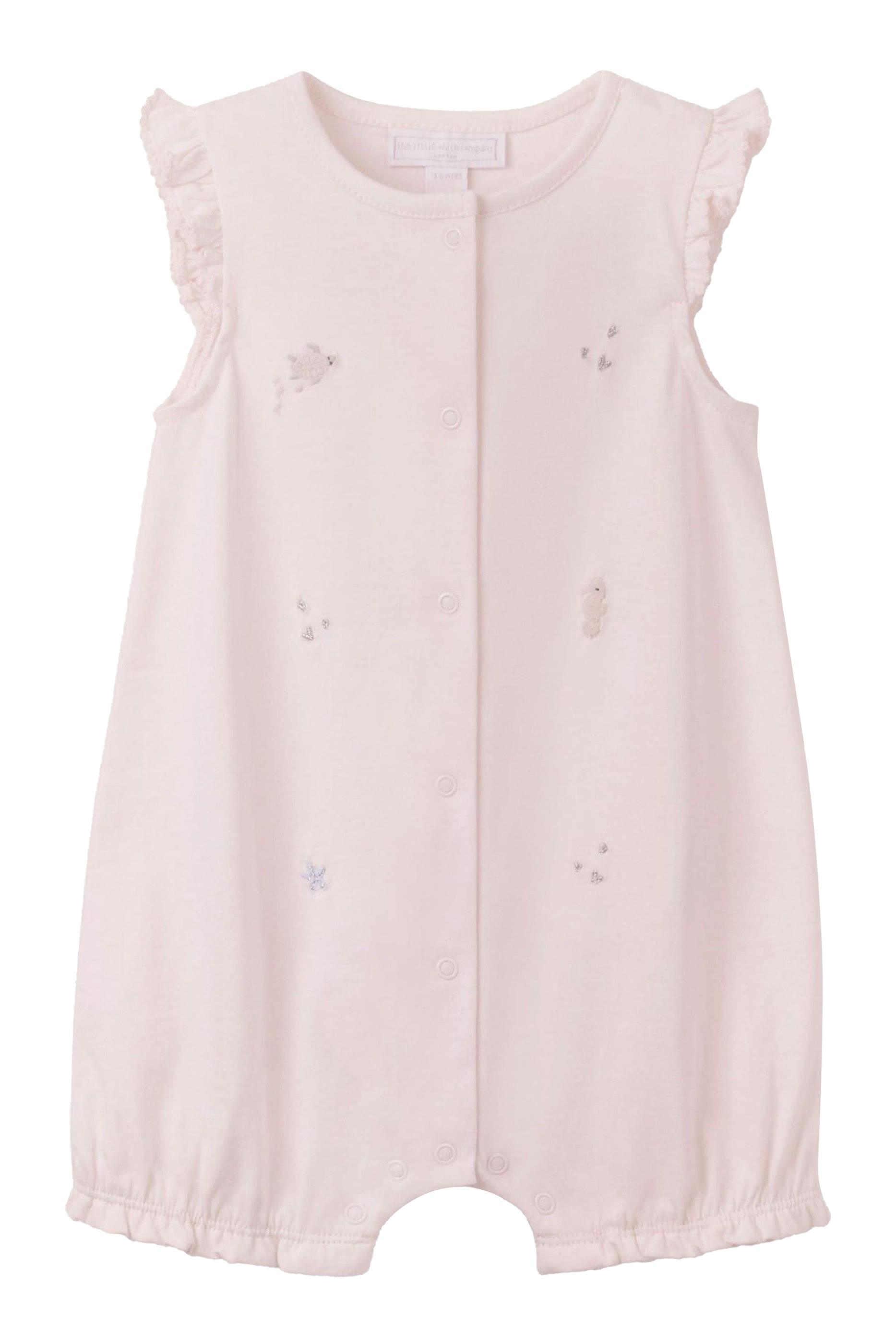 بلاي سوت بتطريزات حيوان بحري قطن عضوي للأطفال