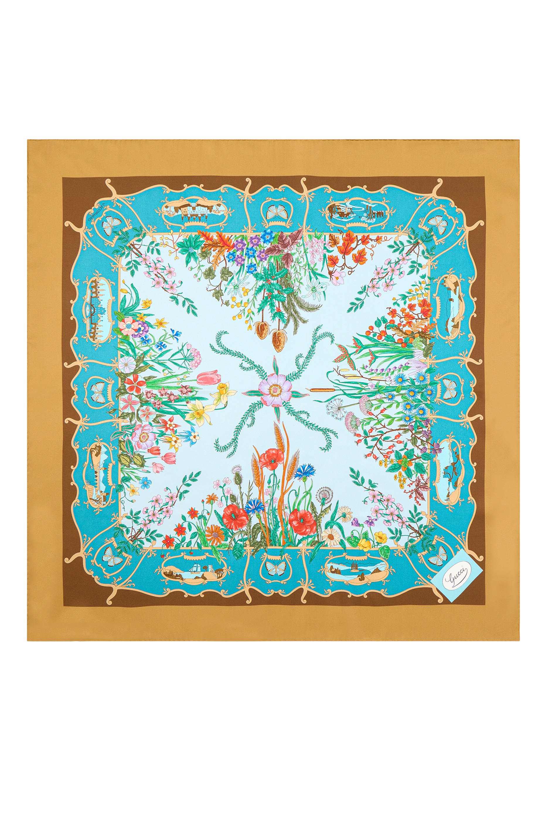  Printed Silk Twill Carré 