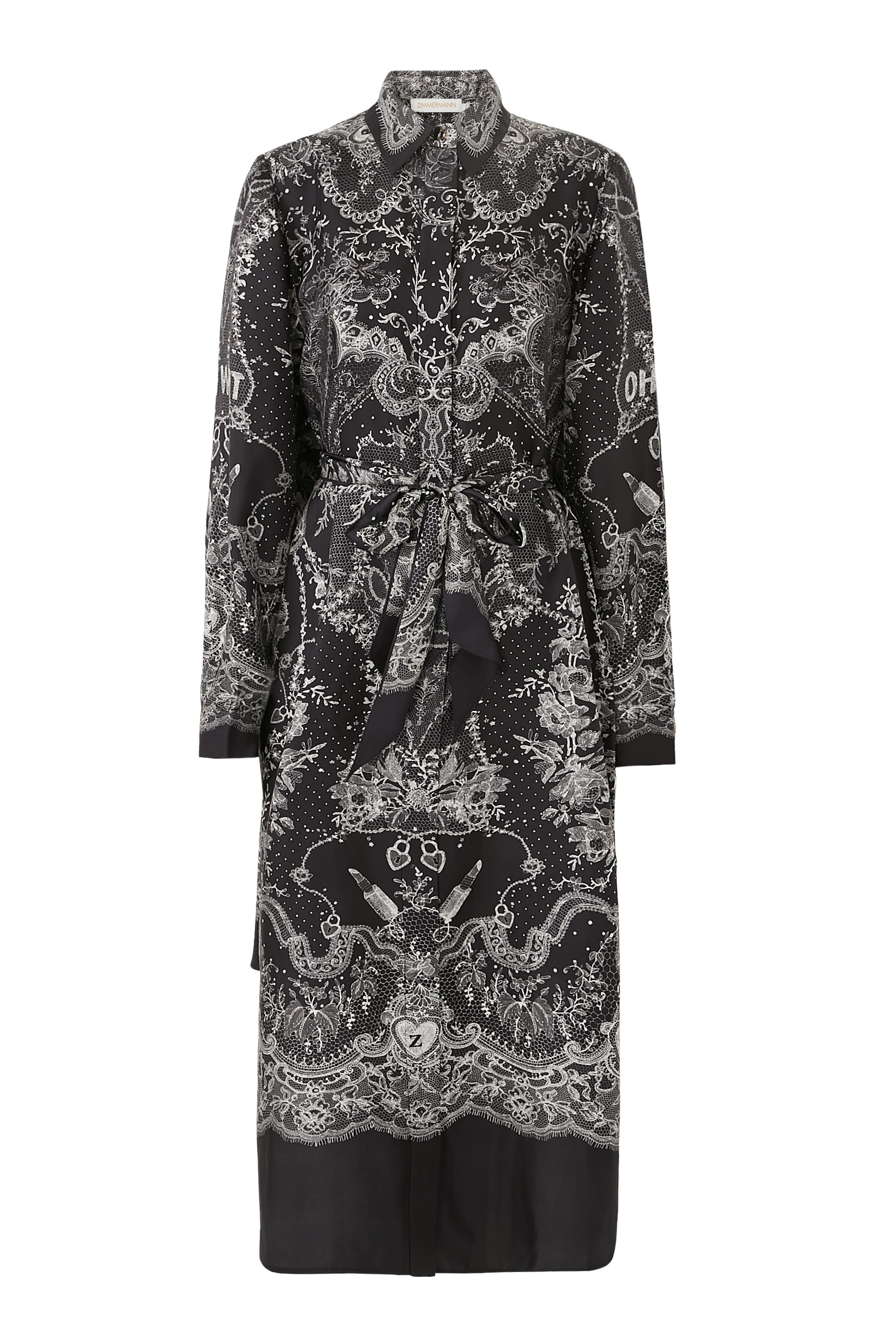 فستان كراش بتصميم قميص متوسط الطول