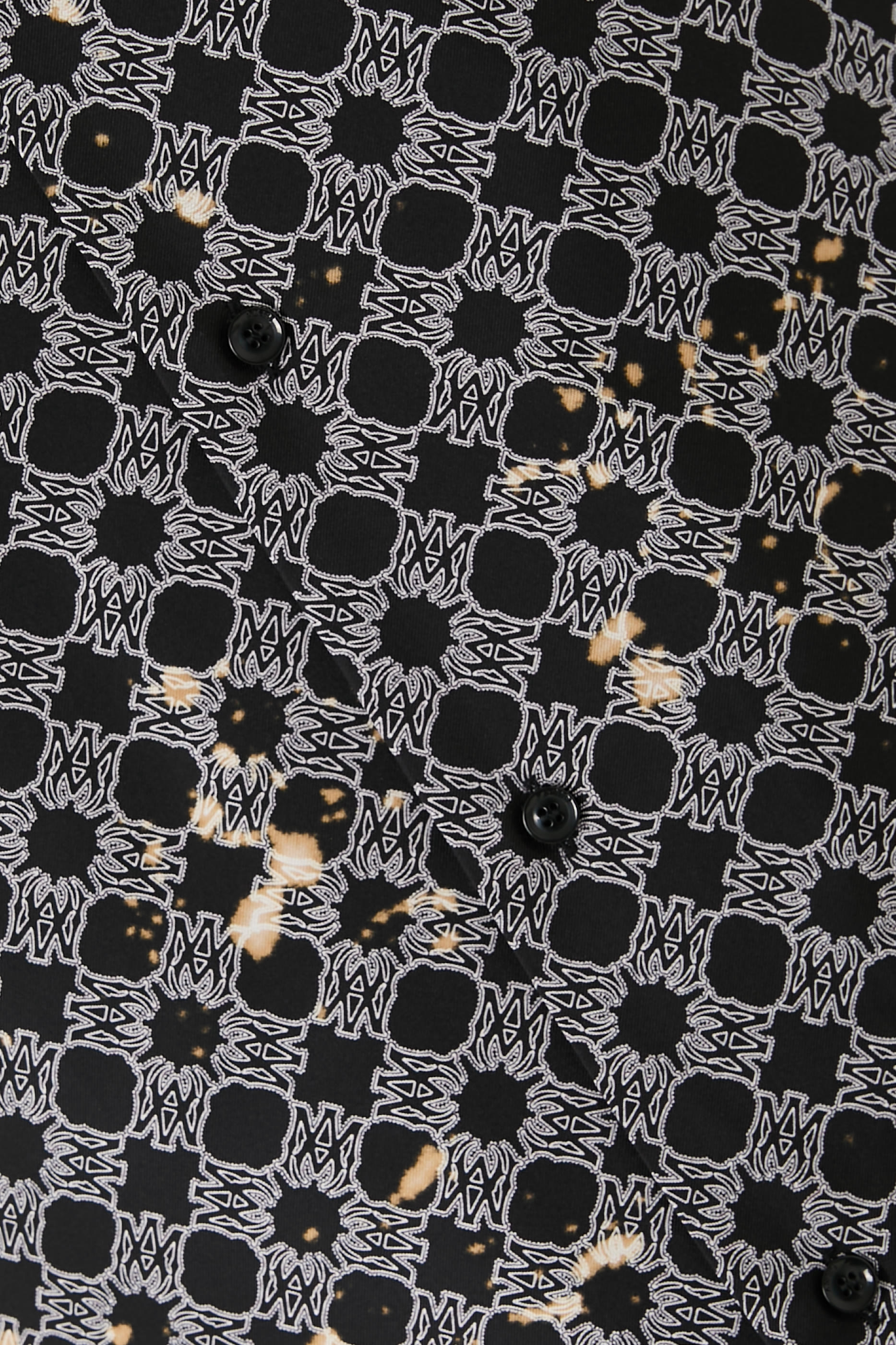 قميص بولينغ بطبعة باندانا بتأثير مبيض  