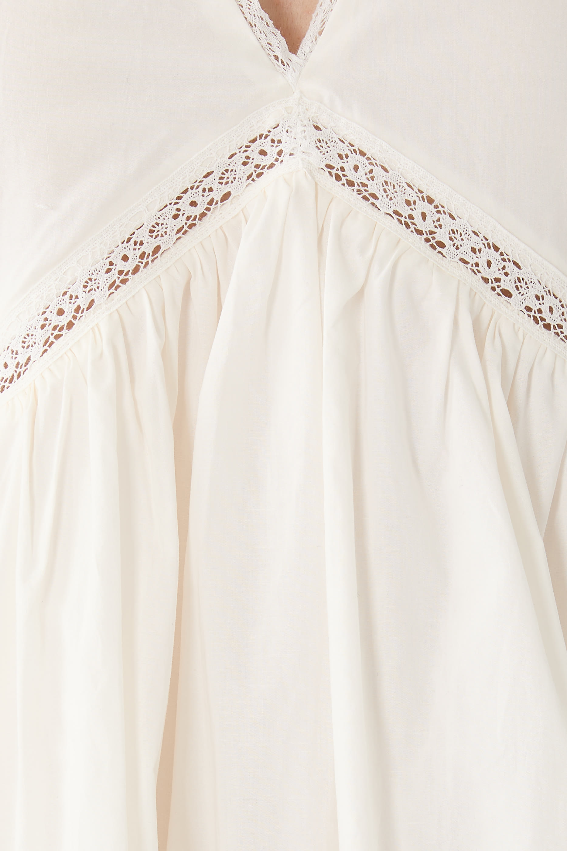 فستان فيورا فريسكو متوسط الطول دانتيل