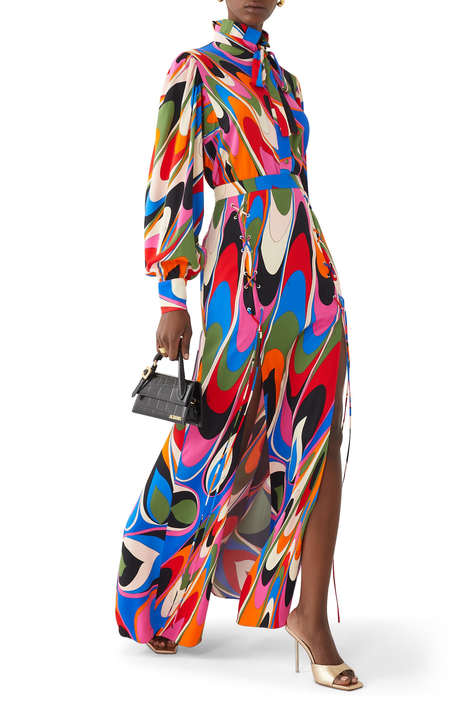 تنورة طويلة بنقشة اوندي