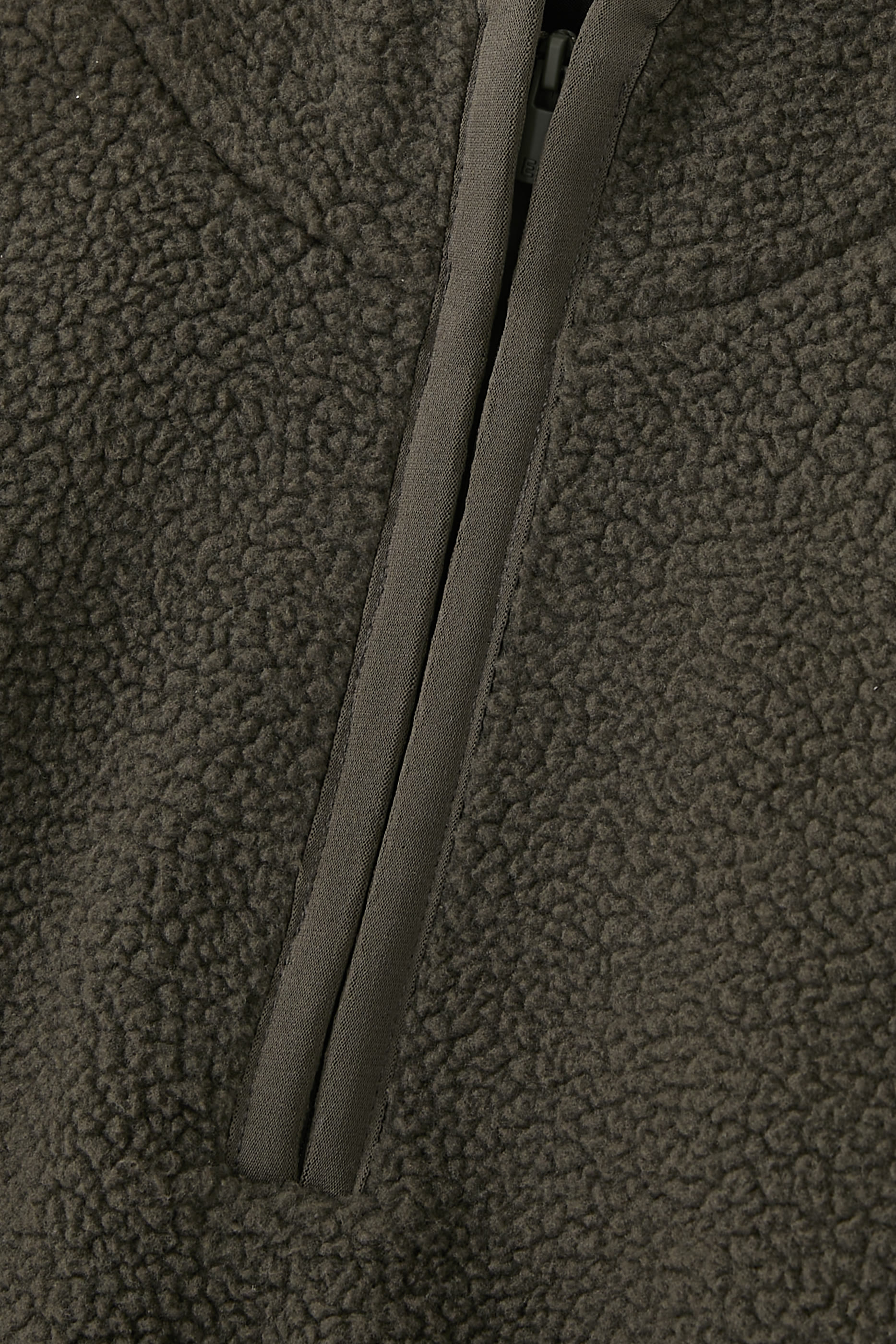 سويت شيرت للأطفال بياقة عالية ونصف سحاب صوف قطبي