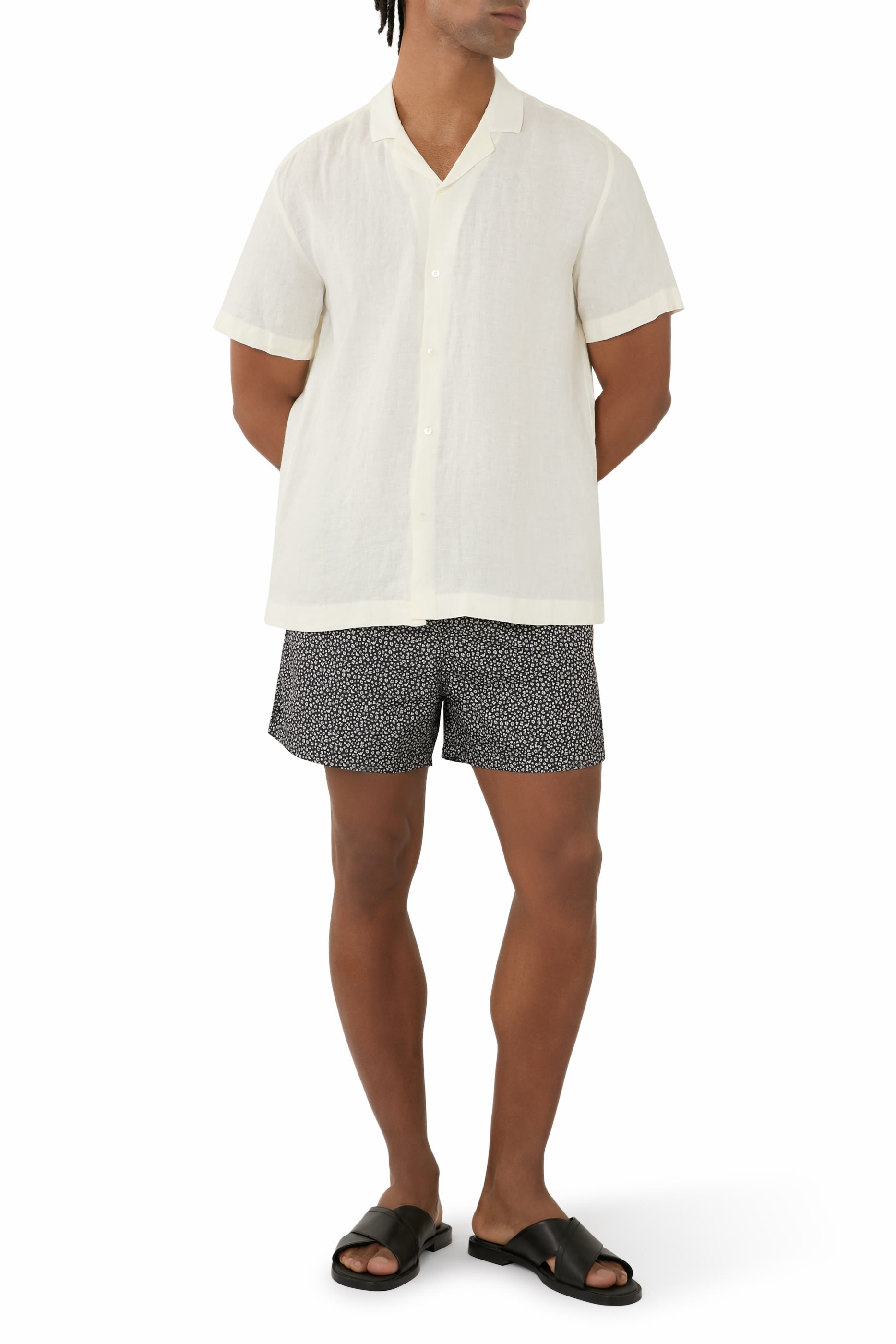 شورت سباحة بنقشة