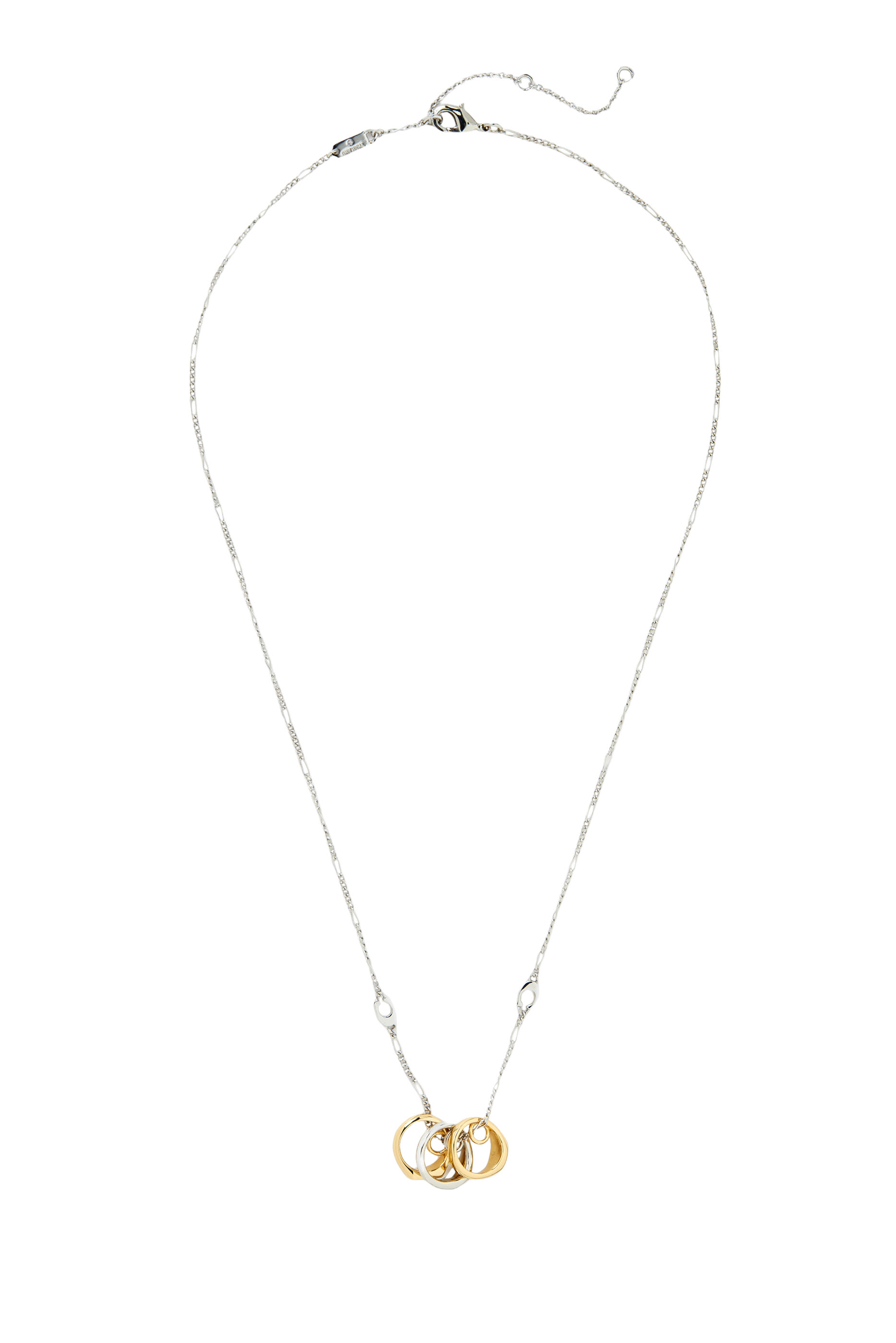 قلادة بدلاية بتصميم خواتم كلاسيكية، نحاس مطلي