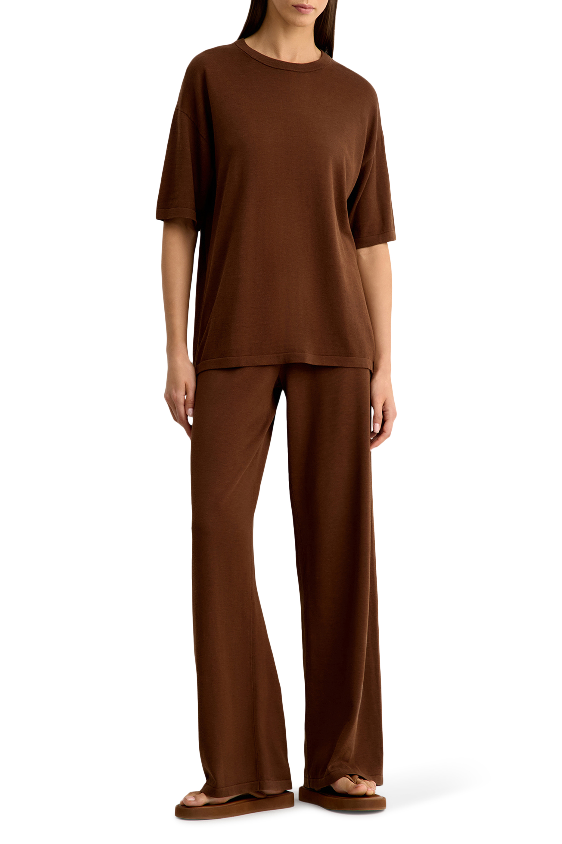  تيشيرت بقصة مريحة حرير جيرسيه