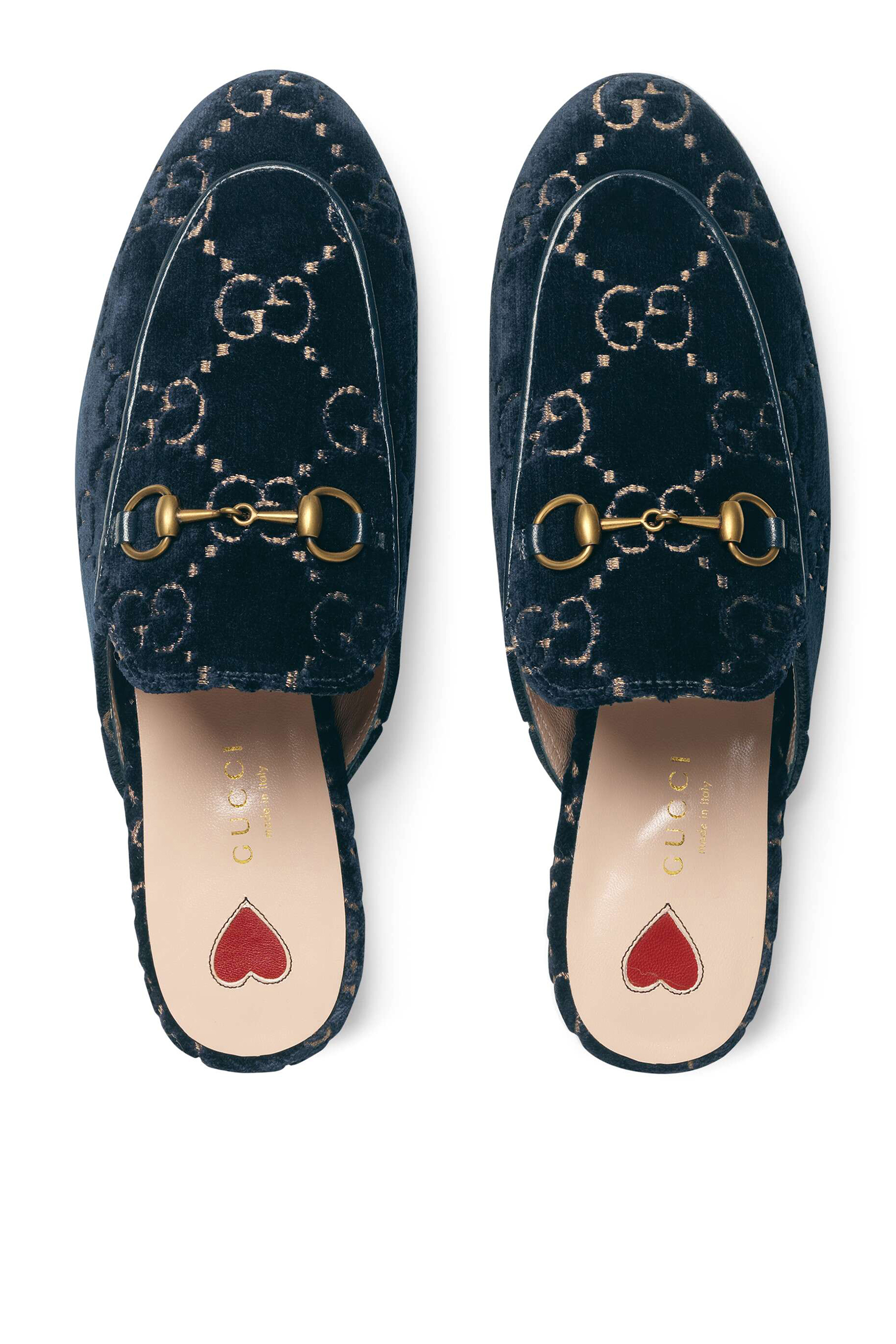 حذاء برينستاون مطرز مفتوح من الخلف