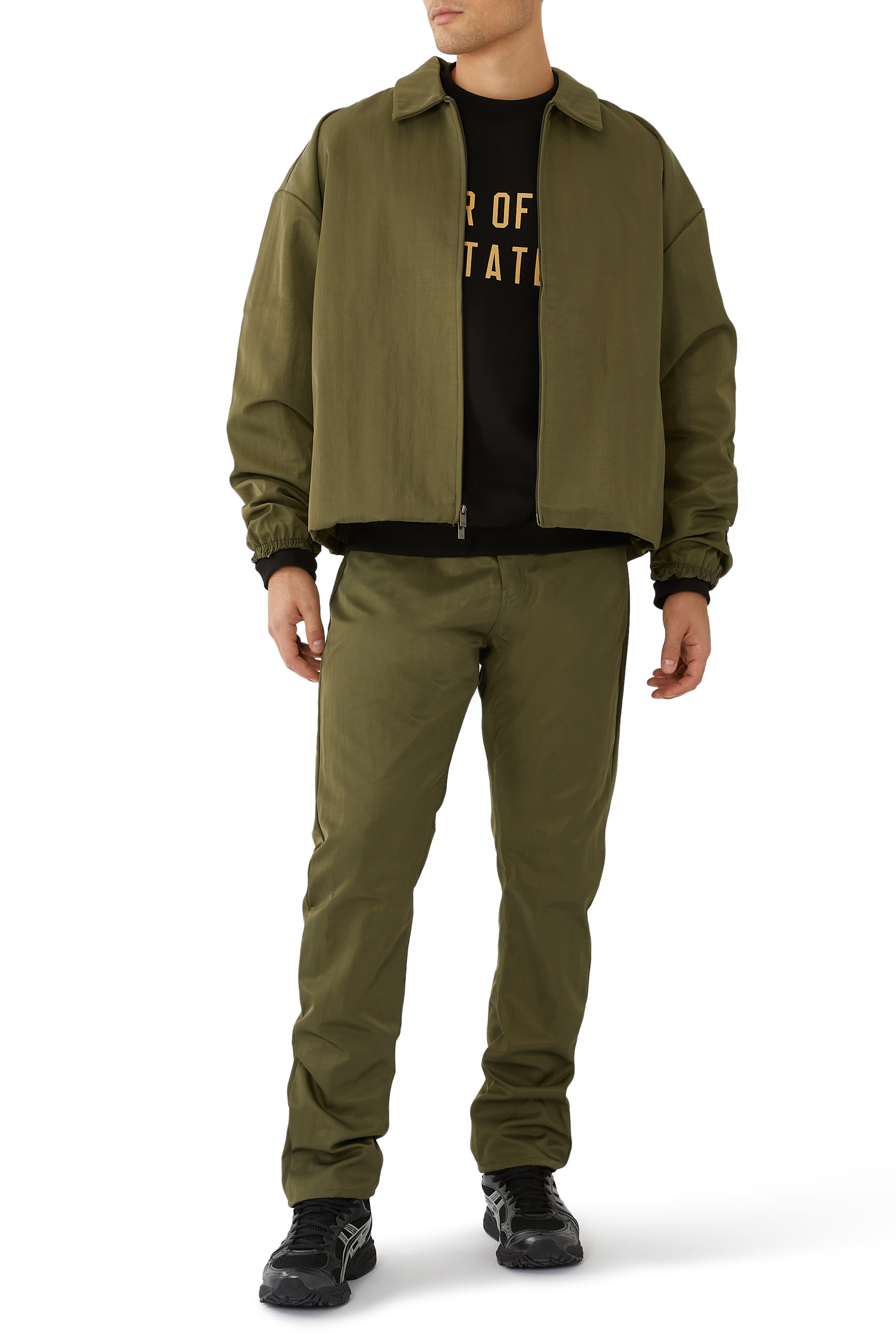 بنطال اسنشالز بخمسة جيوب نايلون بارز الملمس