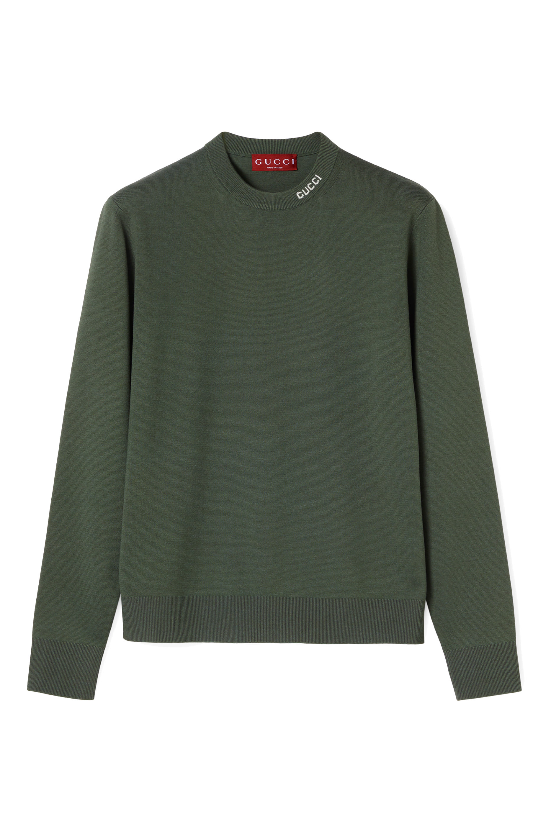 كنزة منسوجة حرير وقطن