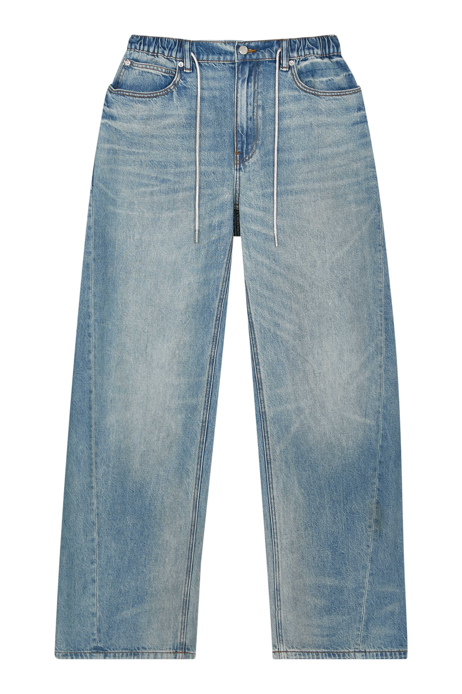 بنطال رياضي بقصة مريحة ورباط تضييق بكريستال