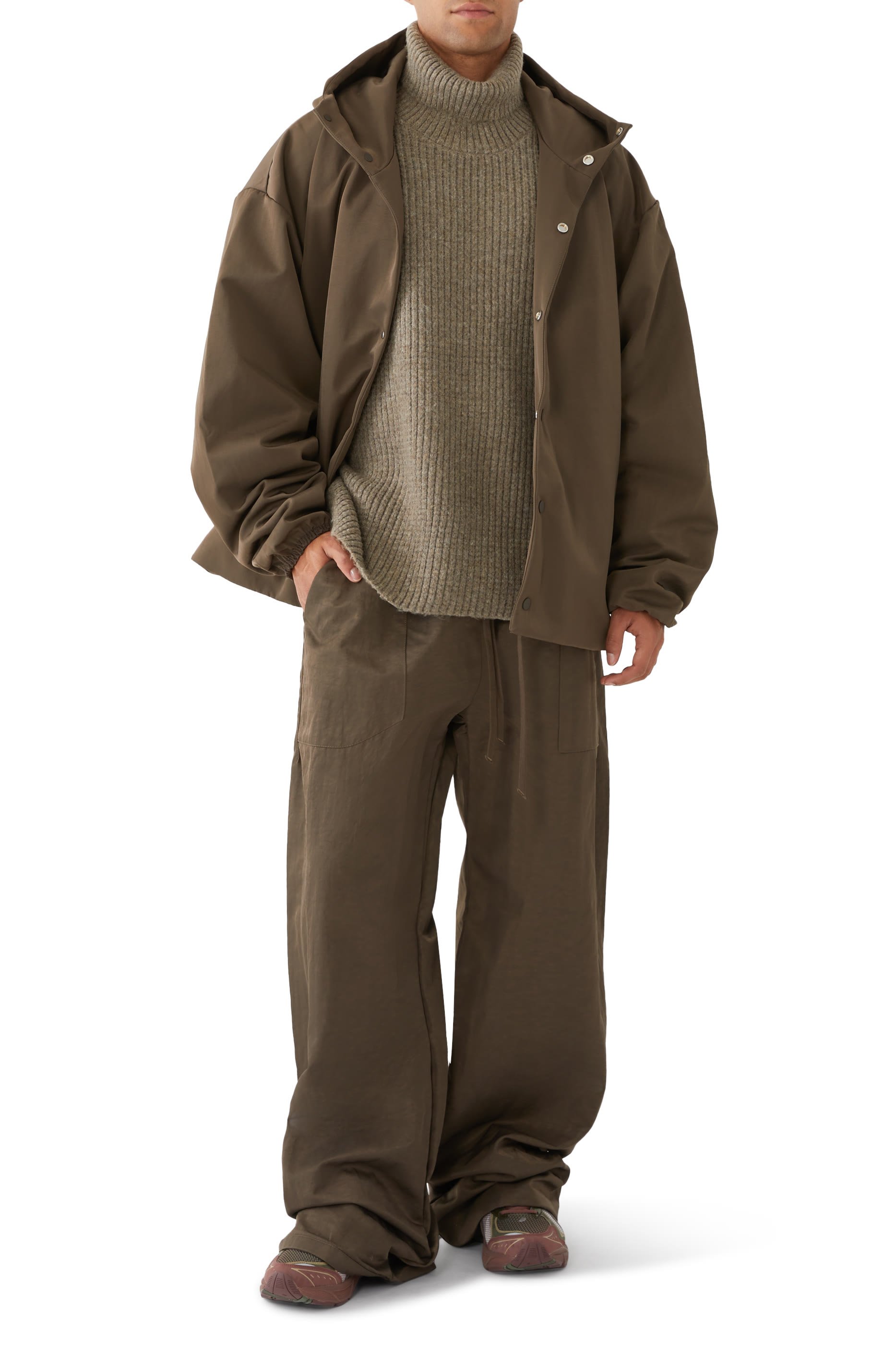 بنطال رياضي يوتيليتي نايلون بارز الملمس