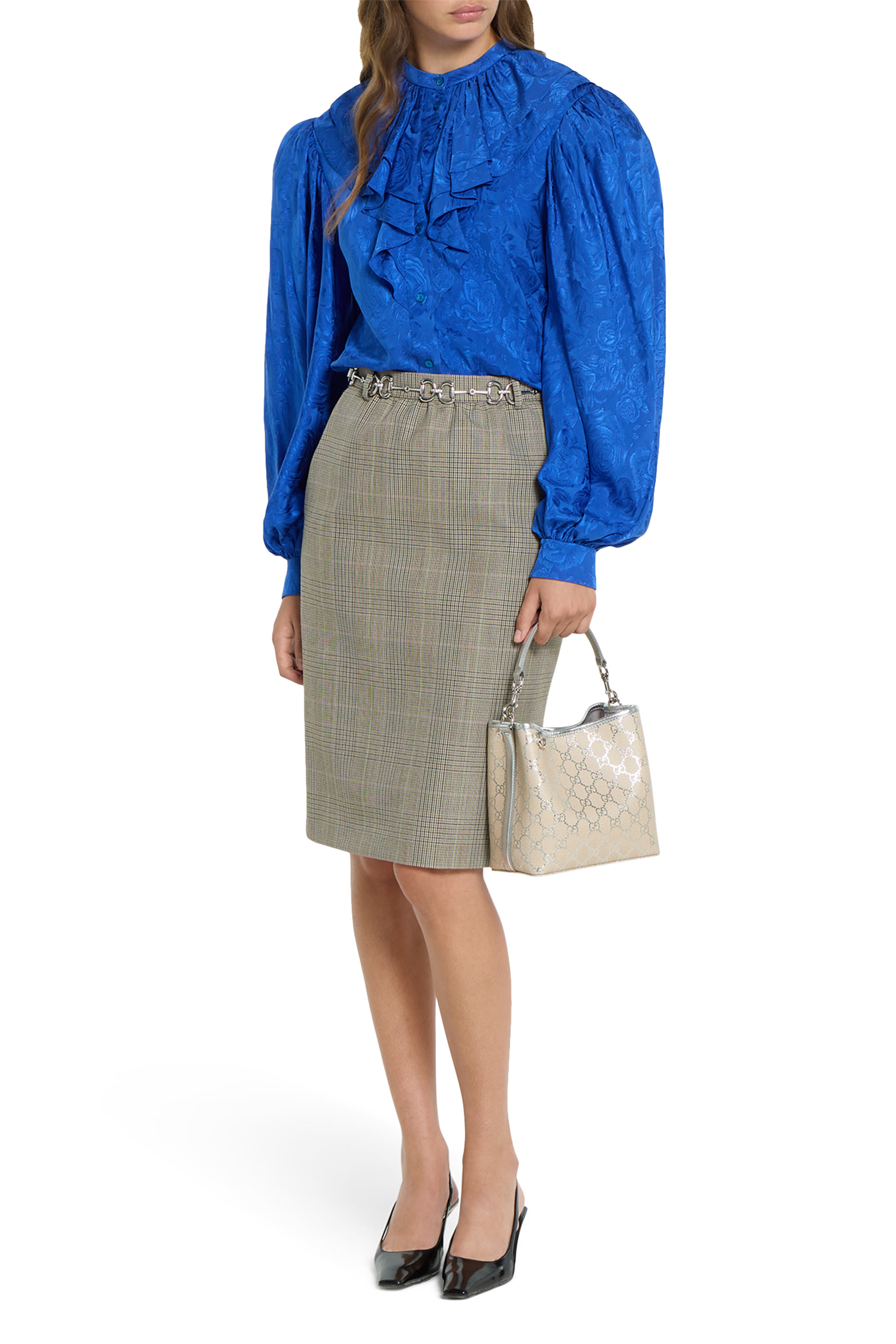 حقيبة باكيت صغيرة بشعار الماركة