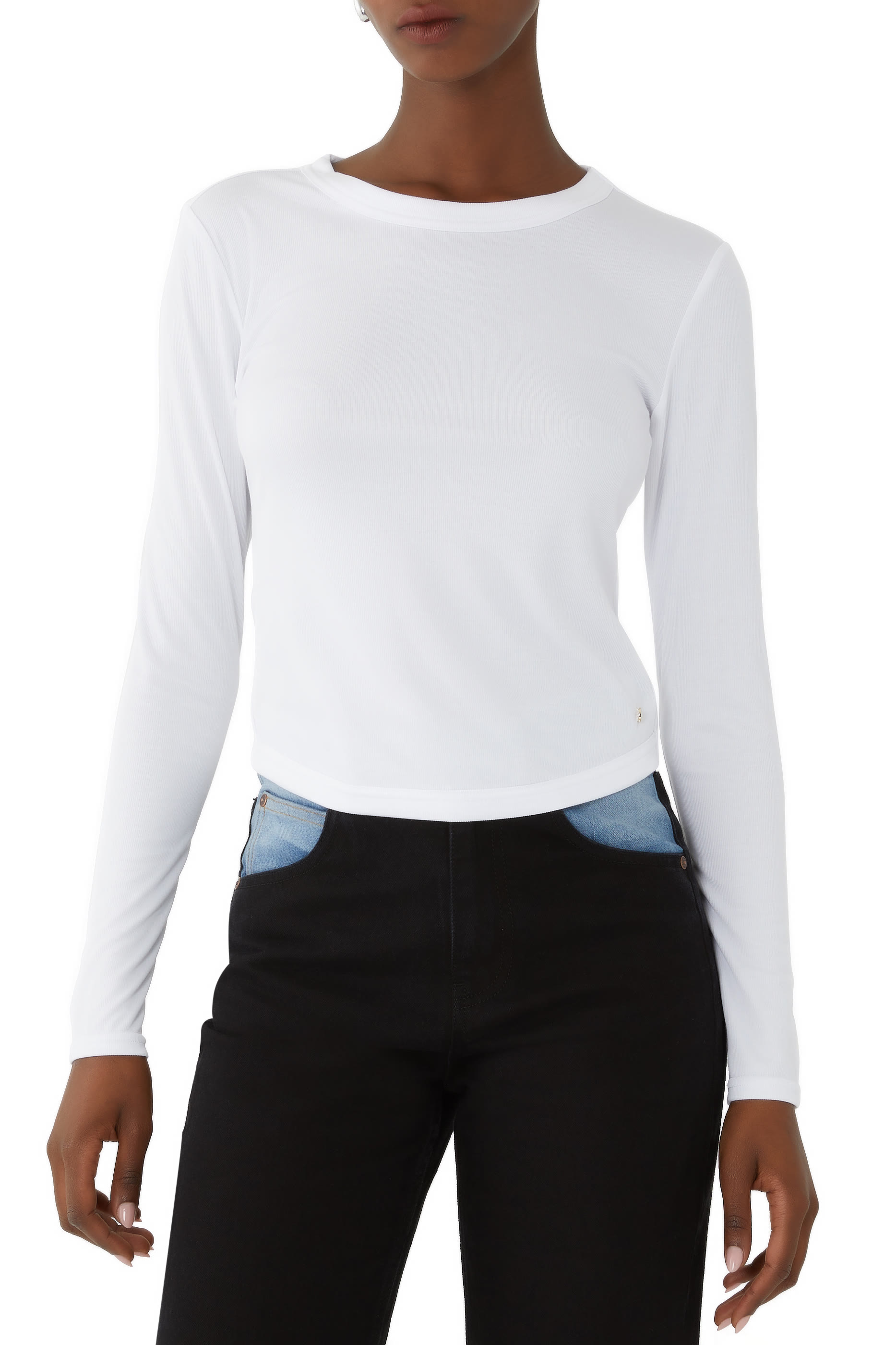 بلوزة جاين بأكمام طويلة