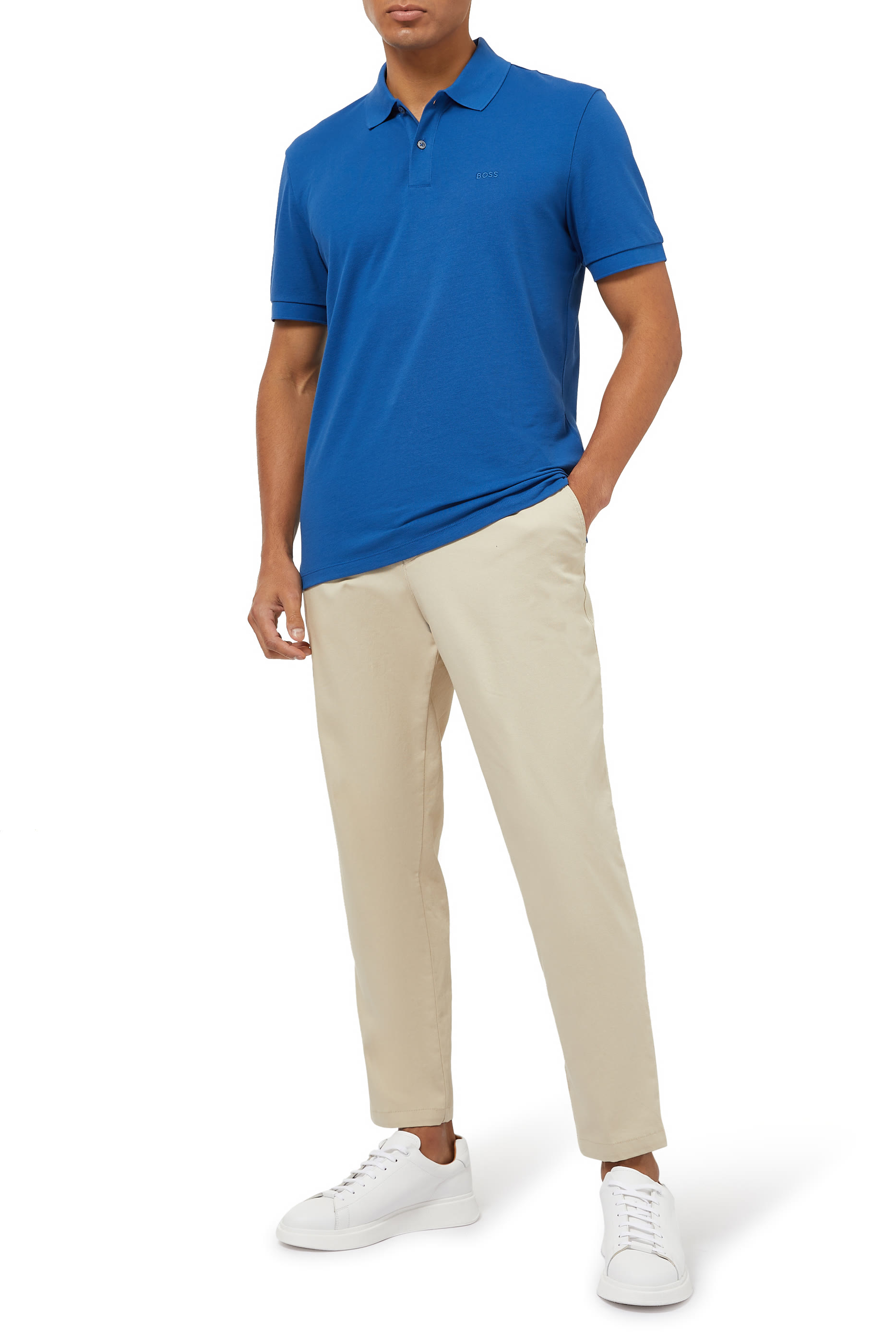 قميص بولو بالاس بتطريز شعار الماركة