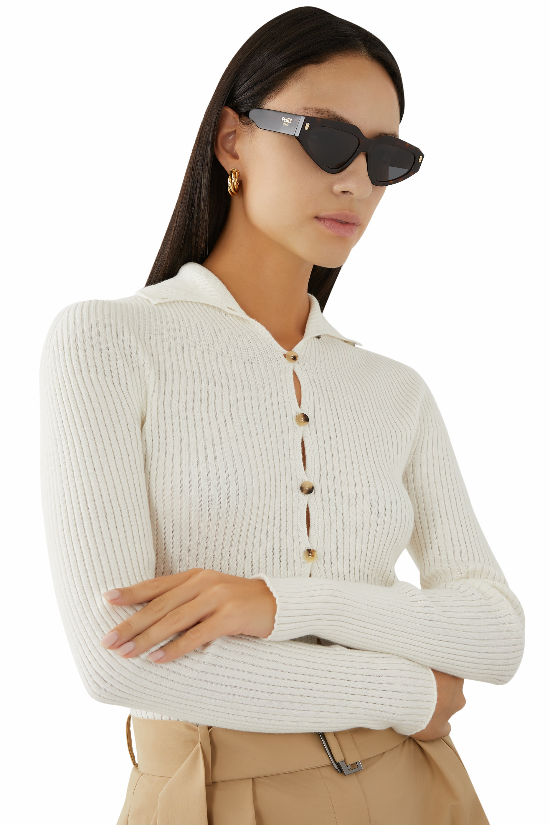 نظارة شمسية روما هافانا بتصميم بإطار هندسي