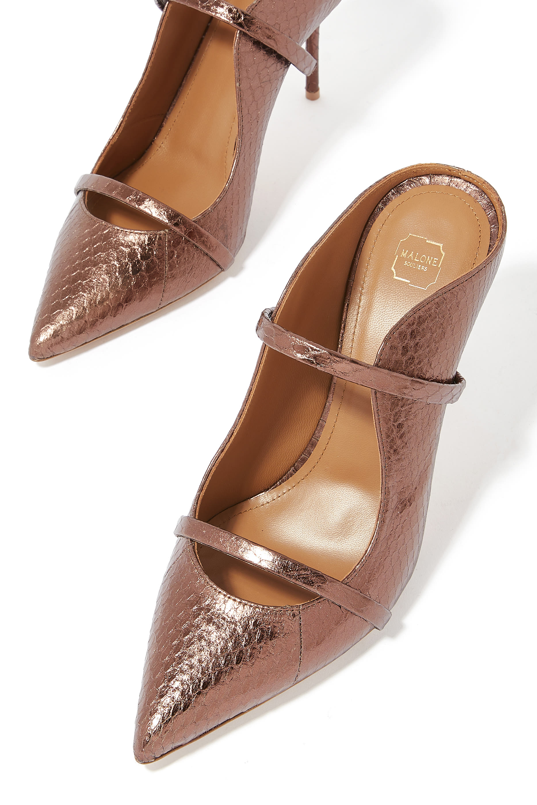 حذاء مورين 85 مفتوح من الخلف جلد لامع