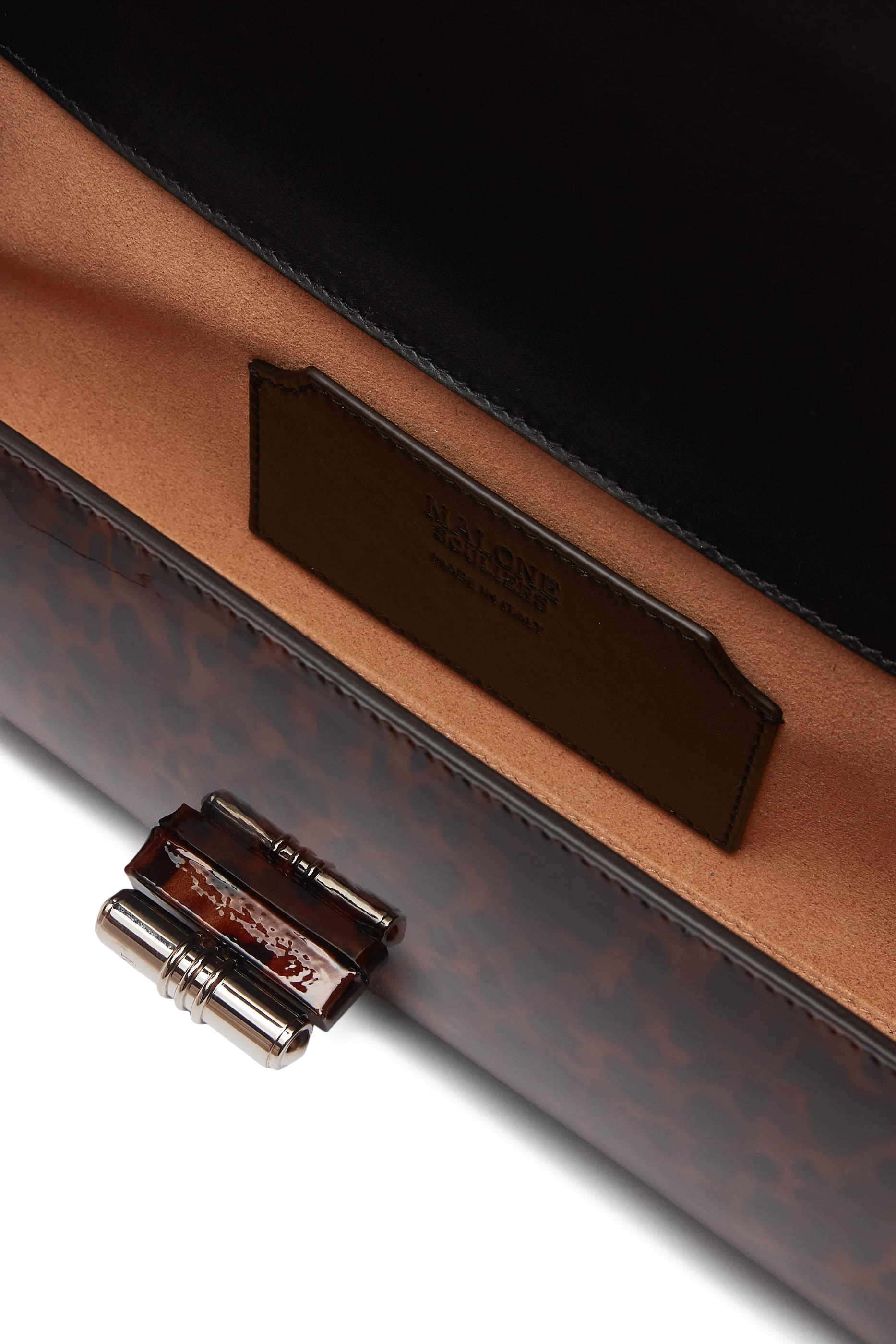 كلاتش ماي بنقشة جلد فهد جلد لامع