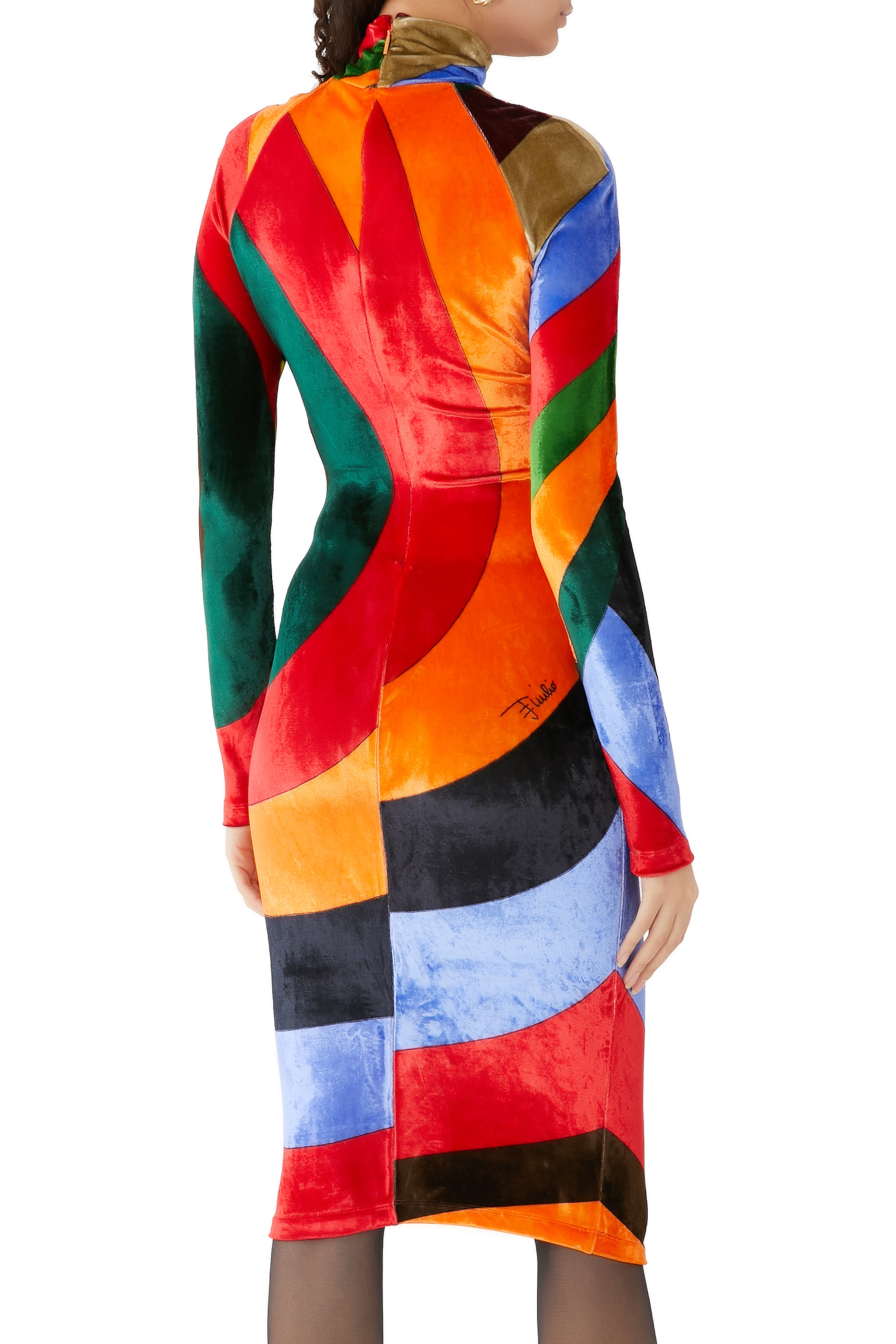 فستان بنقشة ايريد مخمل