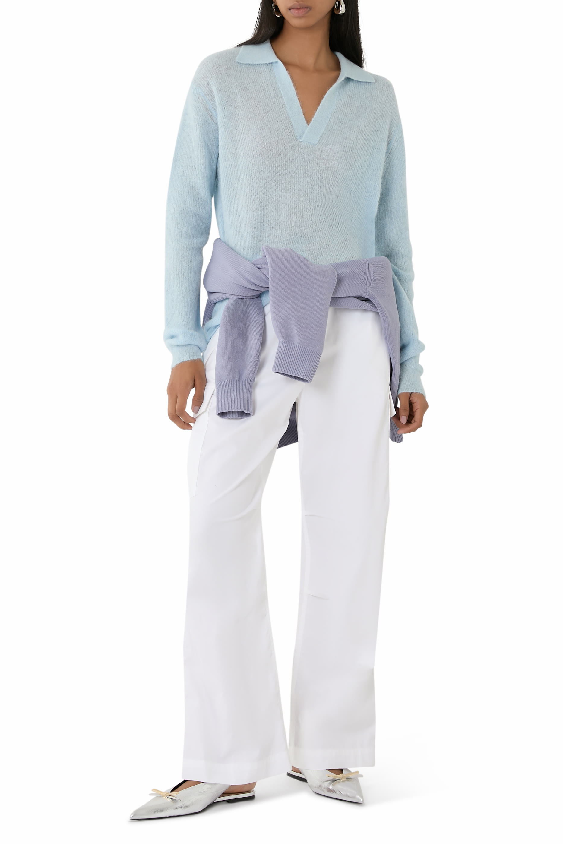 سترة سكيبر نسيج صغير ألبكة سوري شفاف