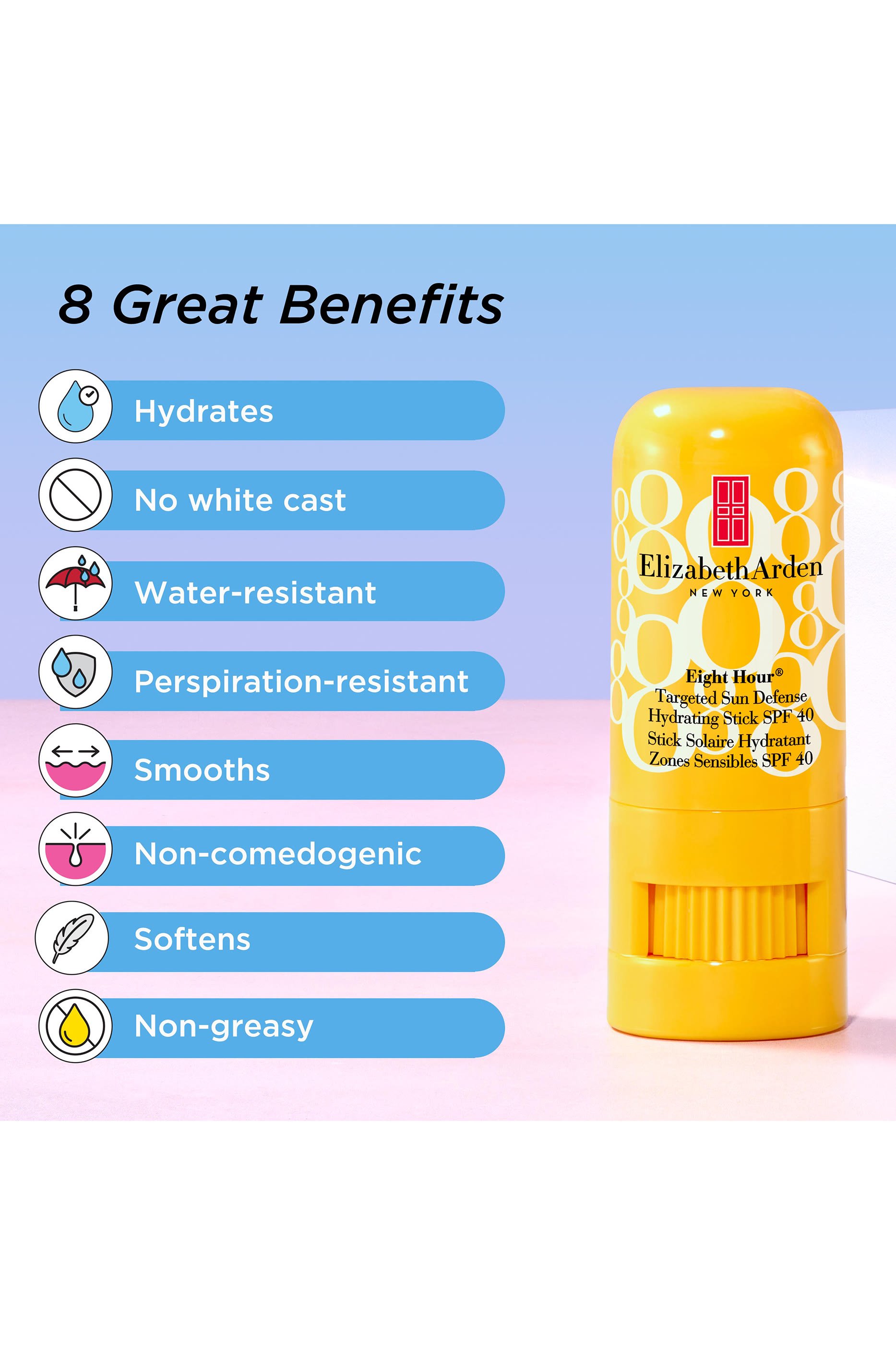 ستيك مرطب ايت آور لحماية موضعية من أشعة الشمس بعامل حماية SPF 40