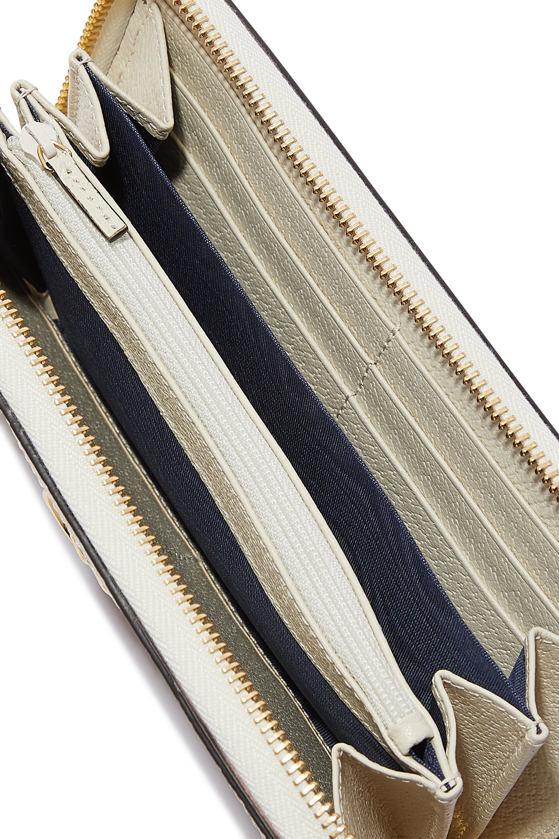 محفظة أوفيديا بسحّاب محيط وشريط منسوج