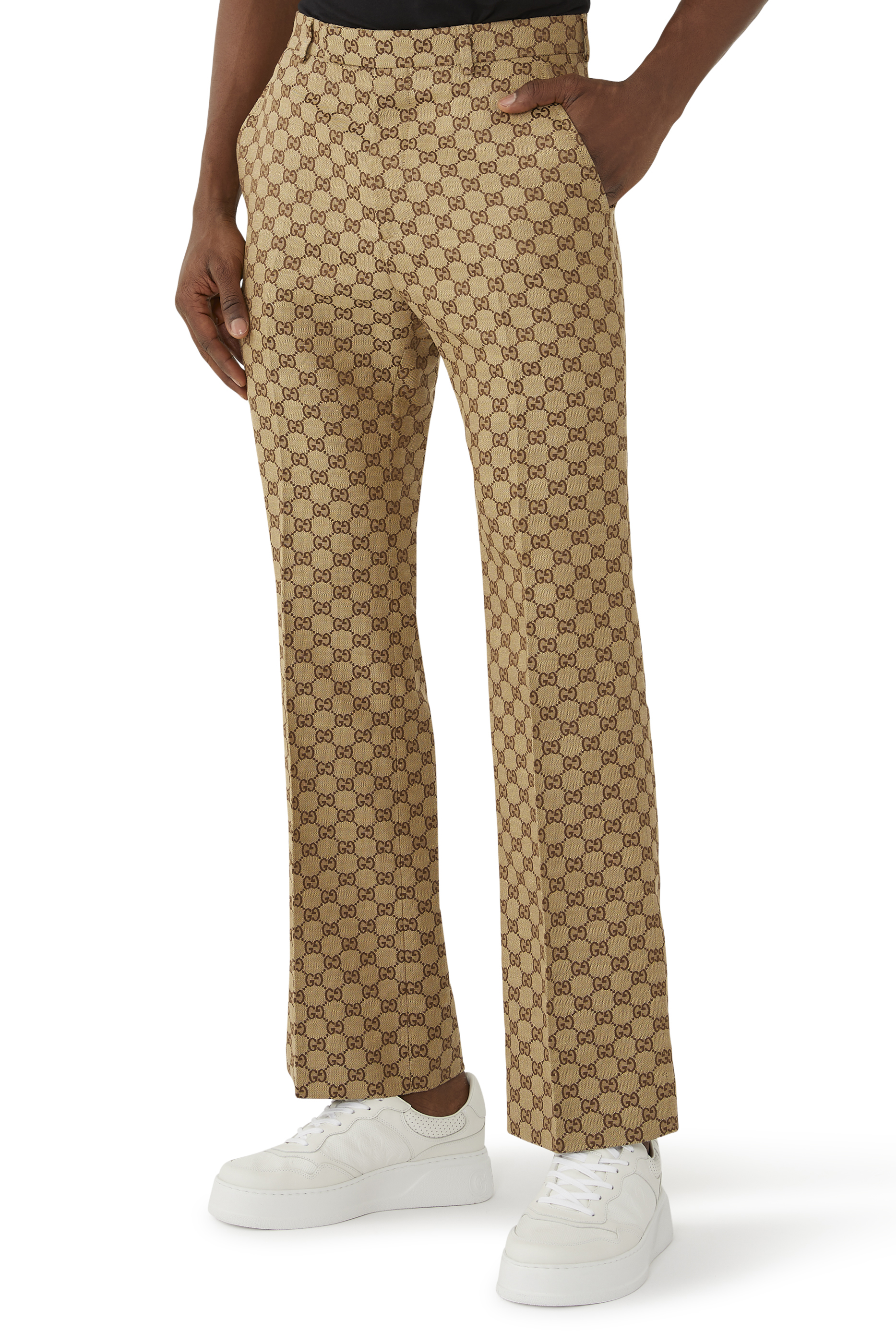 بنطال بنقشة سوبريم بحرفي شعار الماركة