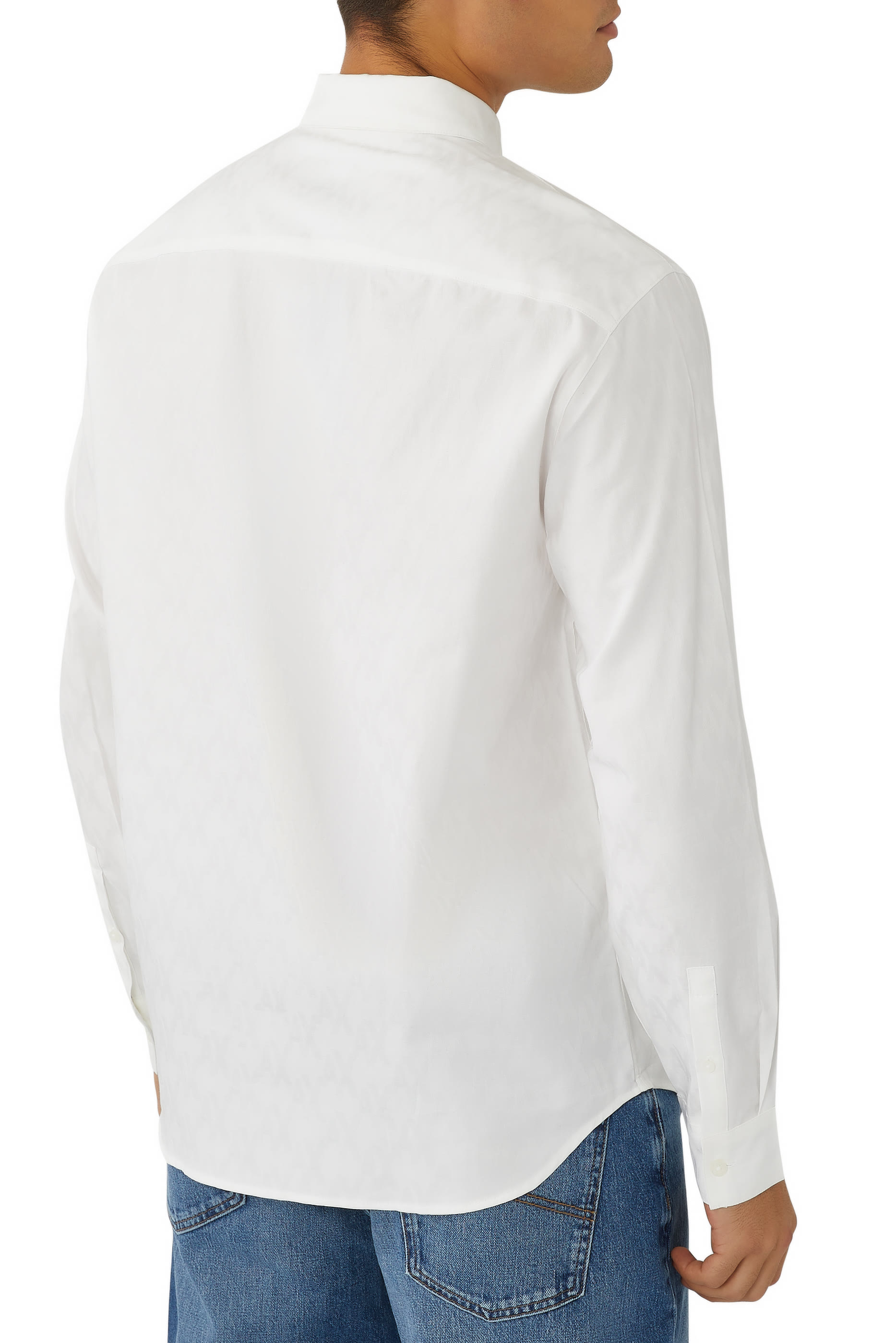 قميص بحروف شعار الماركة قطن