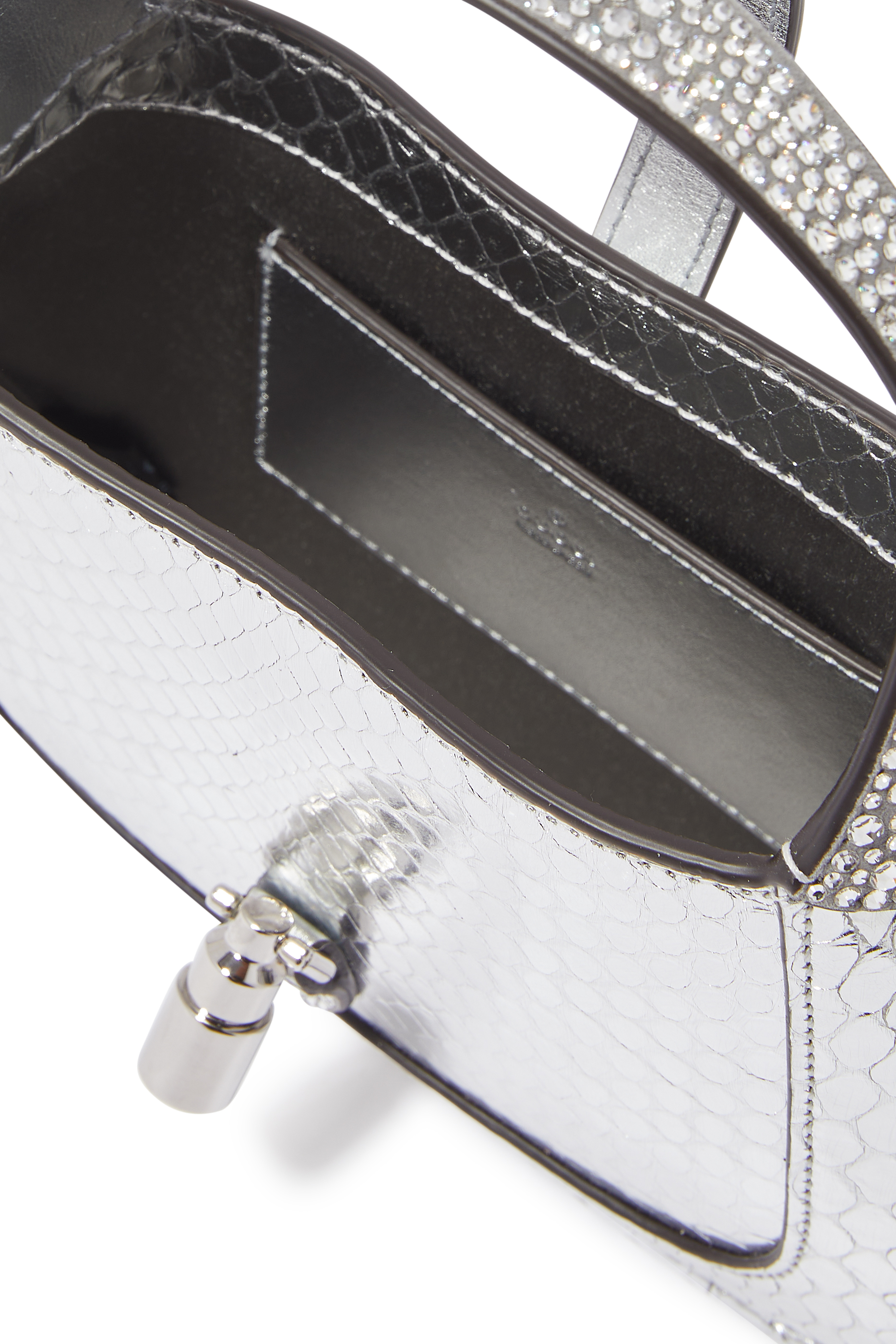 حقيبة جاكي 1961 صغيرة بنقشة جلد السحلية