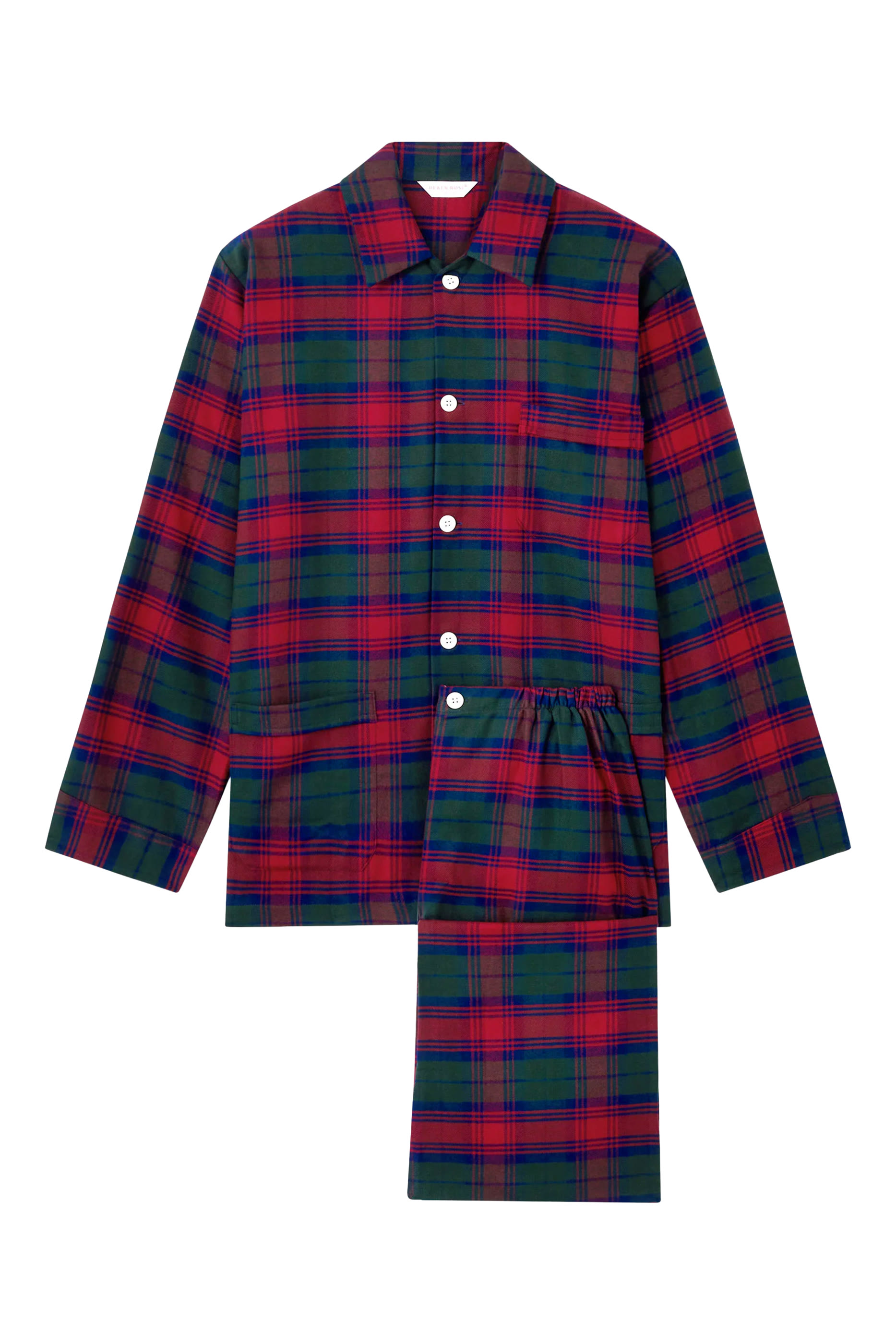 طقم بيجامة كلبورن بقصة عادية قطن ناعم