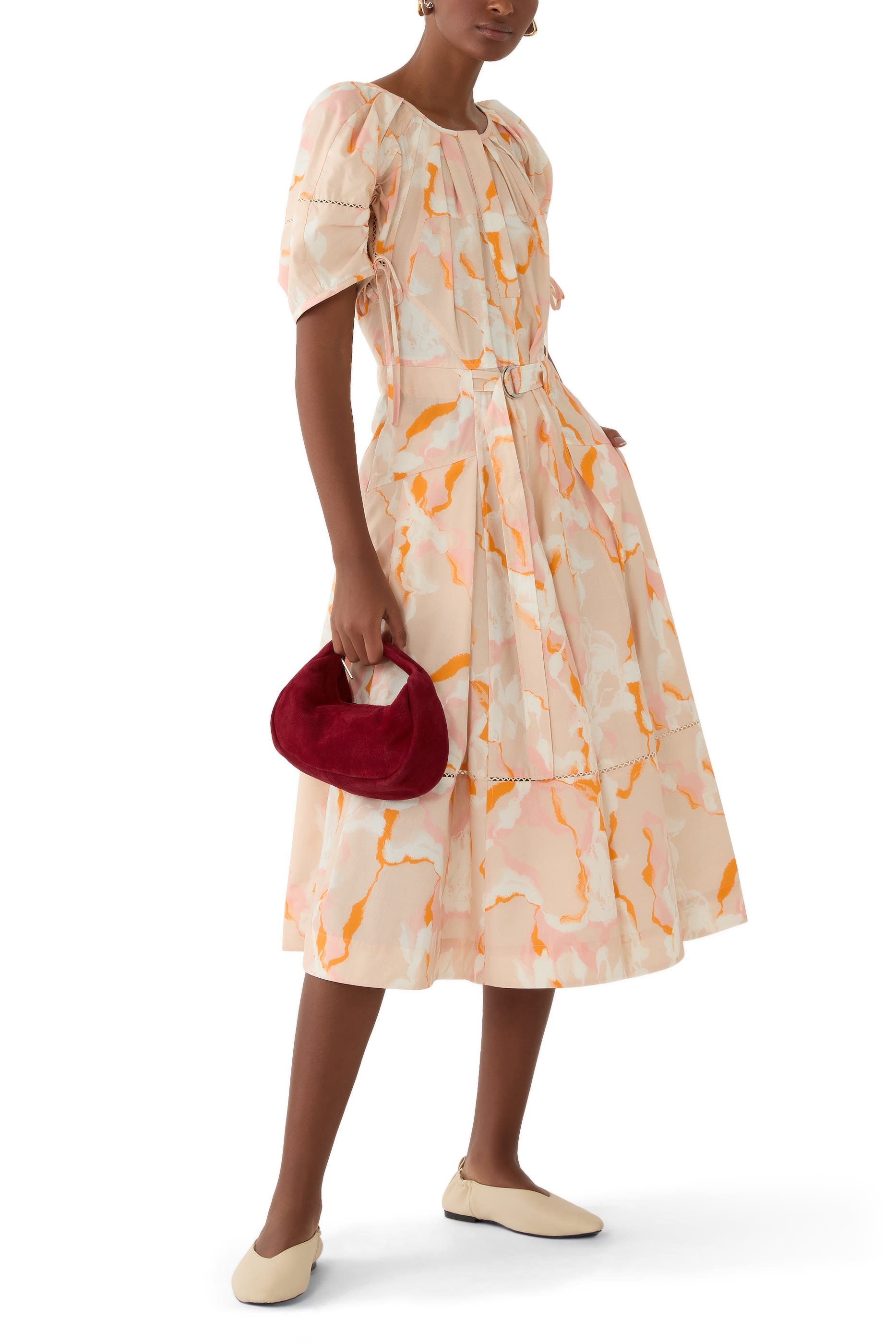 حذاء بالرينا بري بكعب مسطح