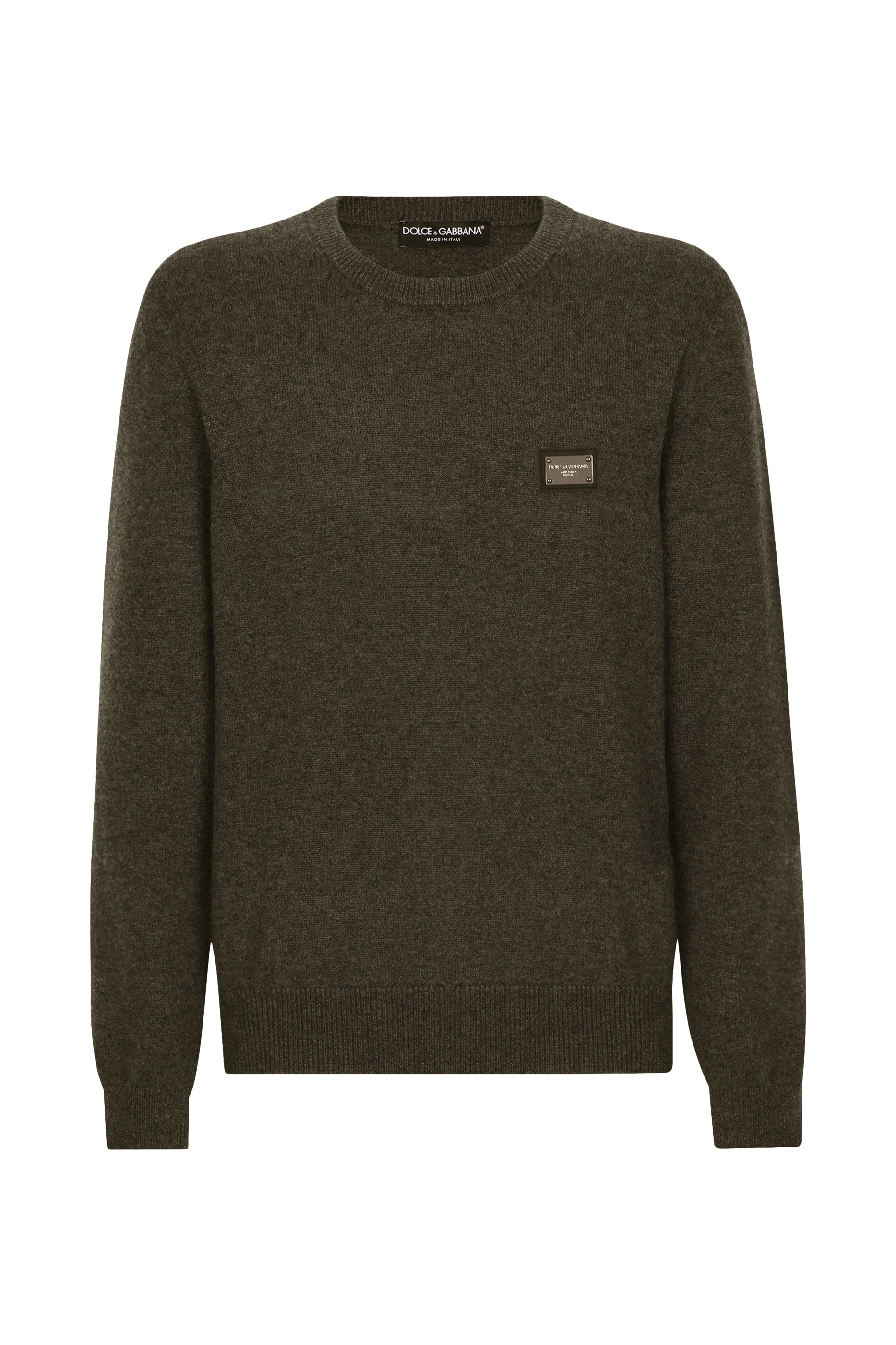 كنزة بياقة مستديرة صوف