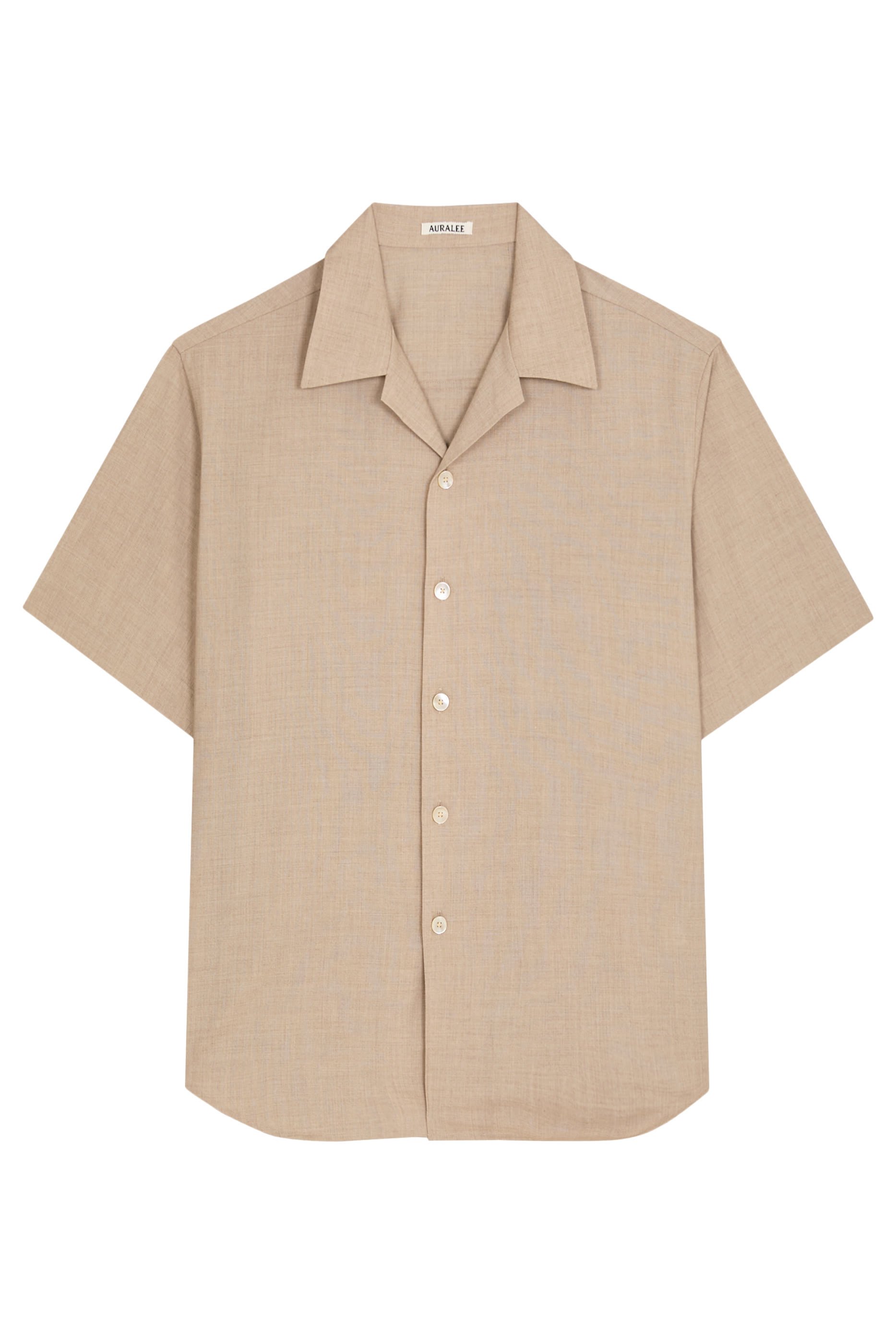 قميص صيفي بورا بأكمام قصيرة ألياف كشمير ملفوفة