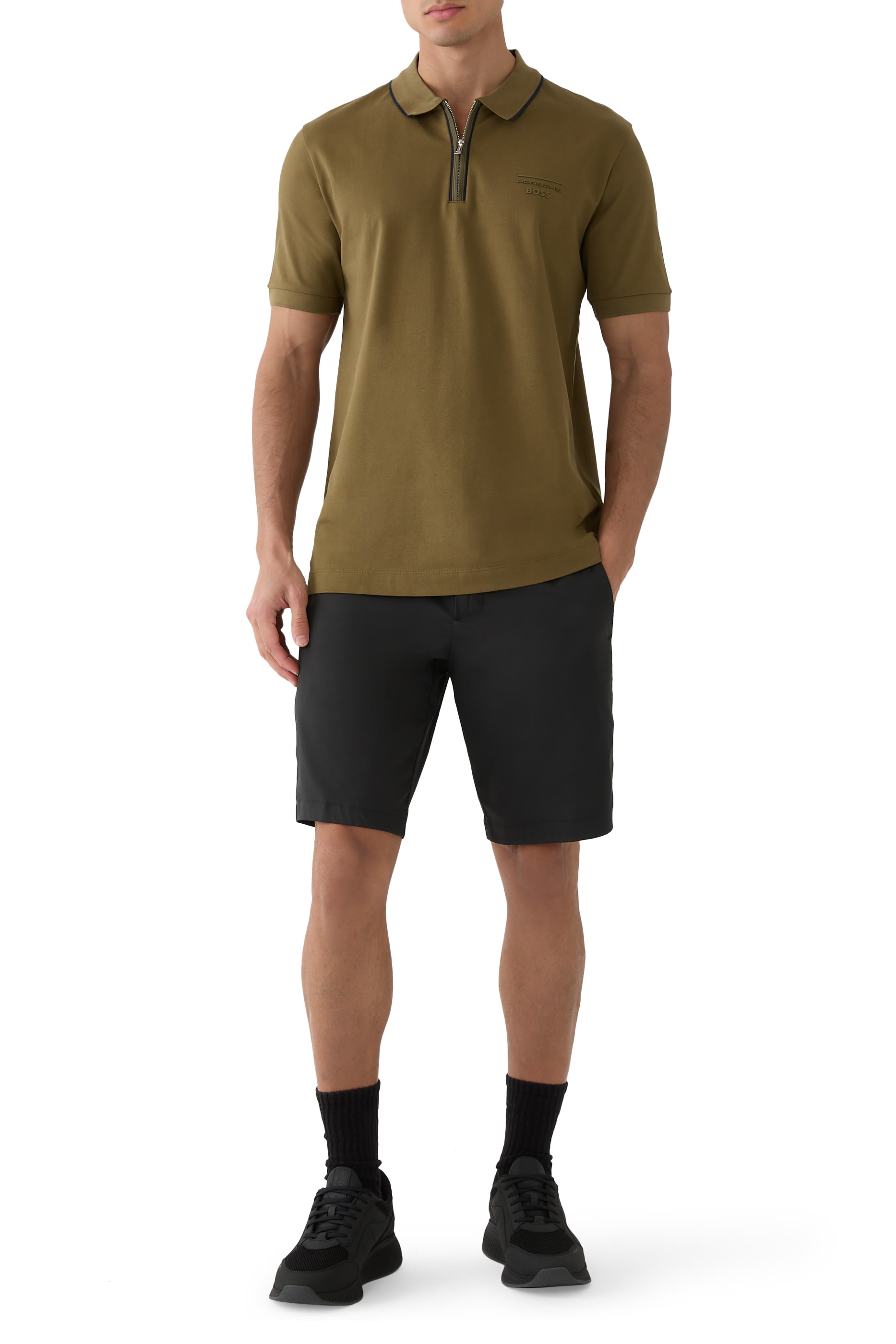 قميص بولو x بورش قطن مطاطي