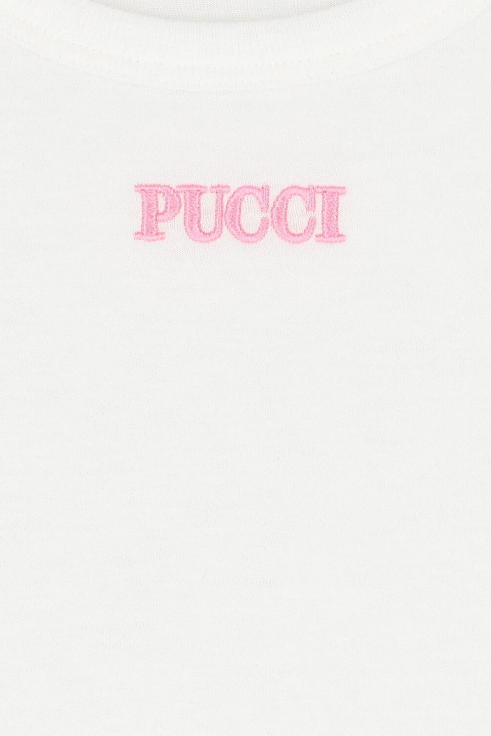 تيشيرت بأكمام قصيرة وطبعة شعار الماركة للأطفال