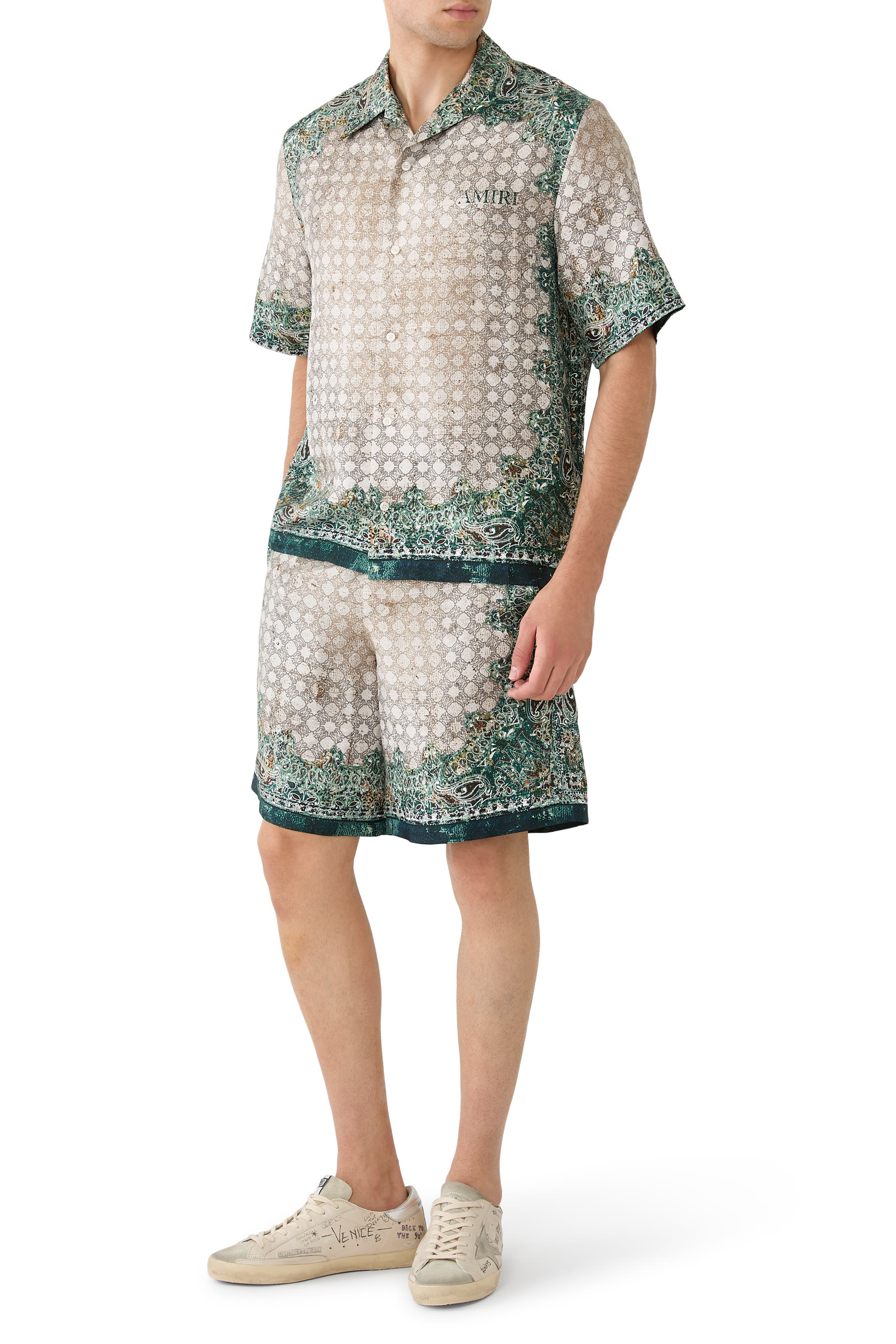 قميص بولينج بنقشة باندانا