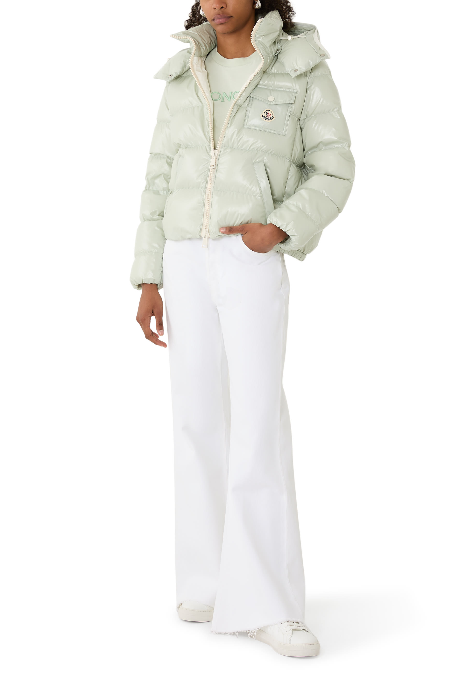 جاكيت أندرو قصير بتصميم مبطن وغطاء للرأس