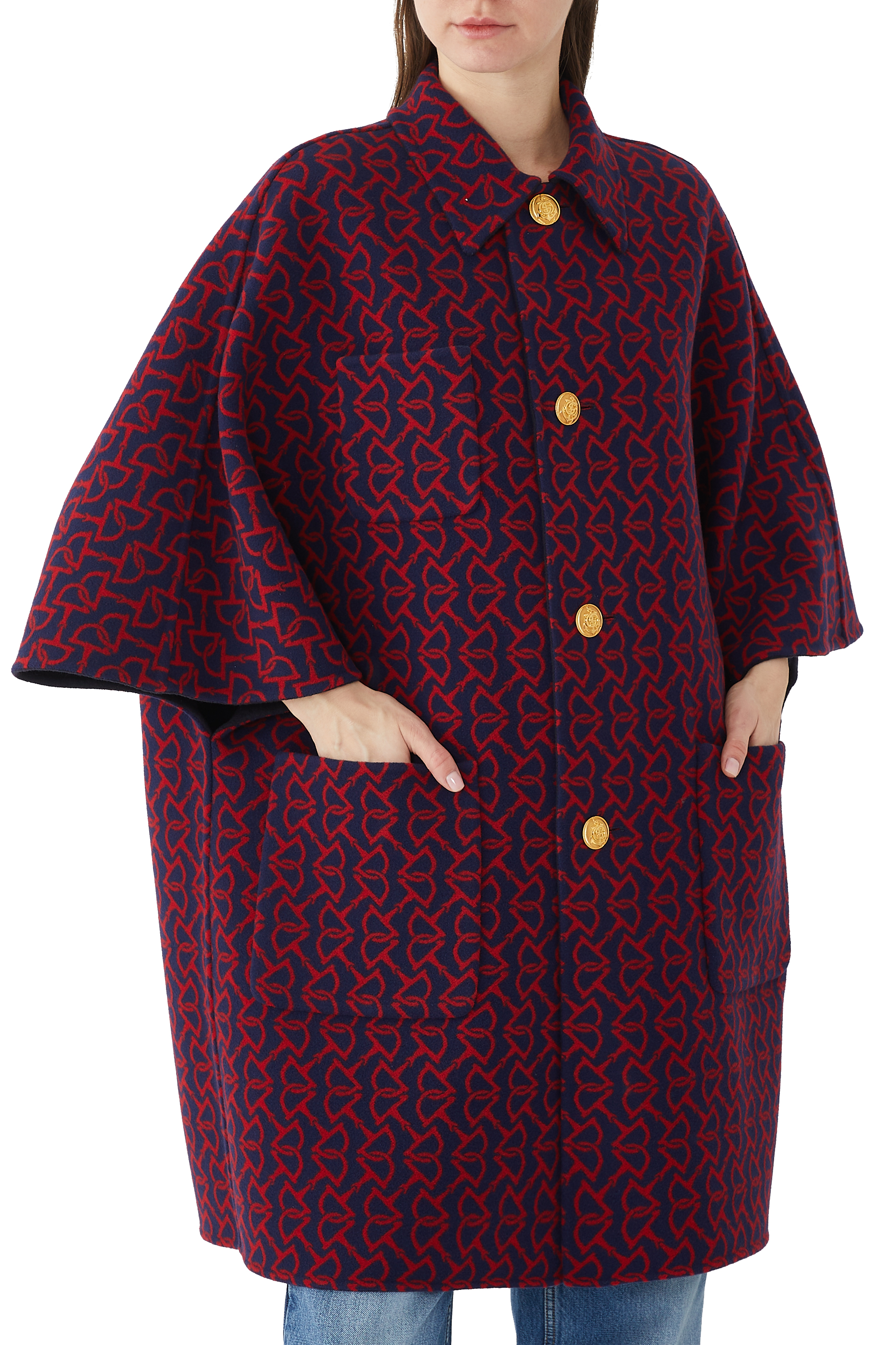 معطف بوجهين صوف حريري