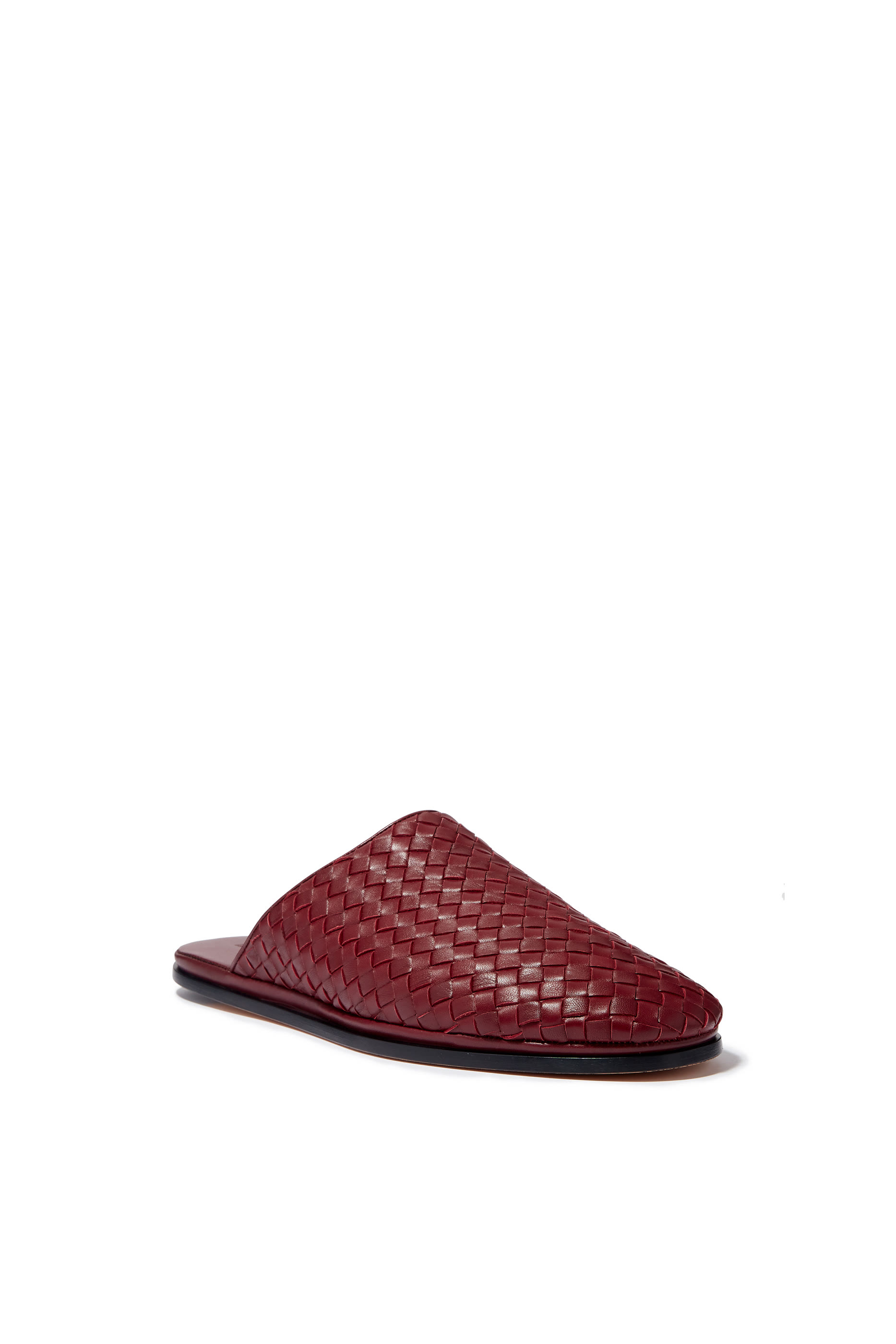 حذاء خفيف مفتوح جلد بتصميم مجدول