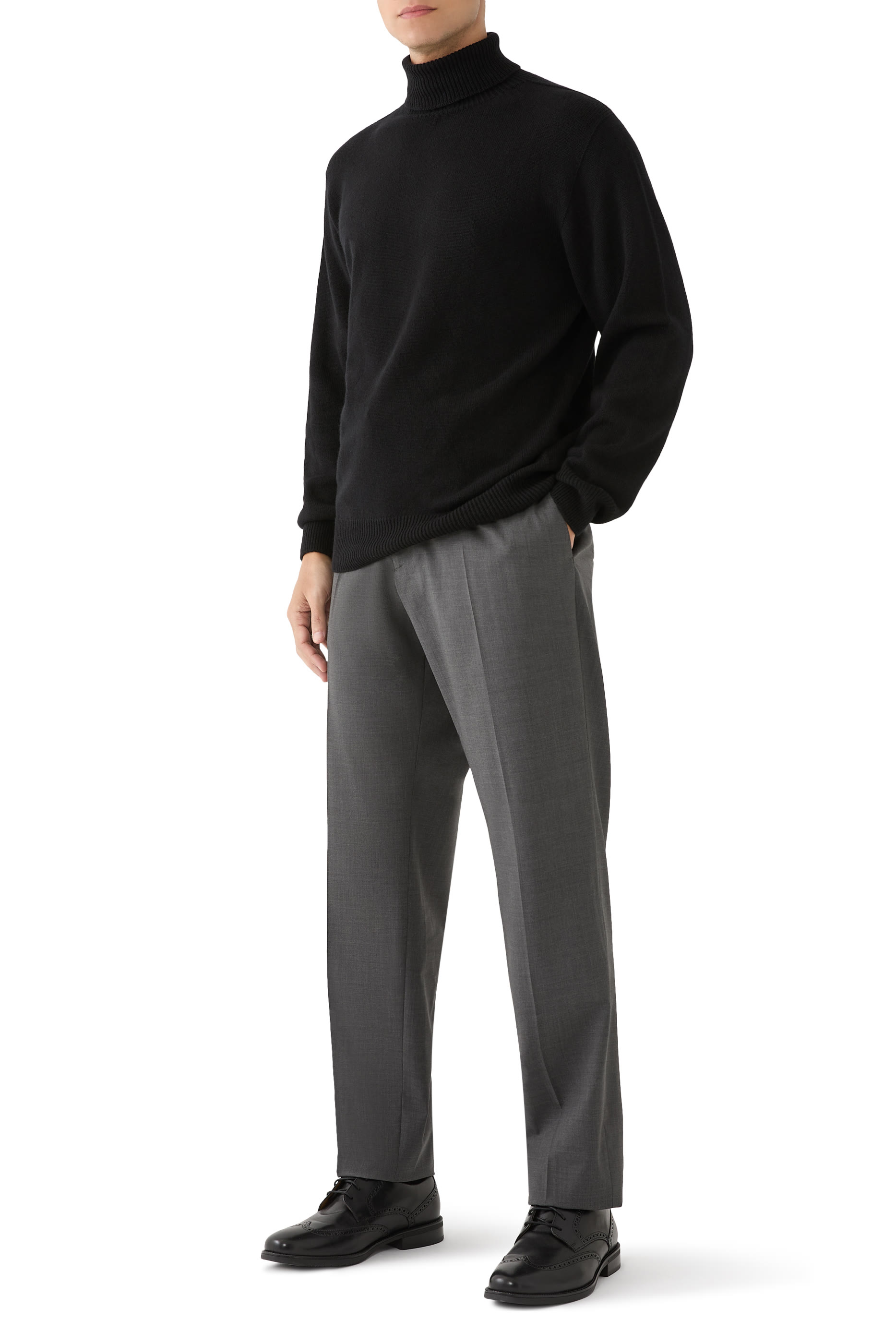 كنزة بياقة عالية