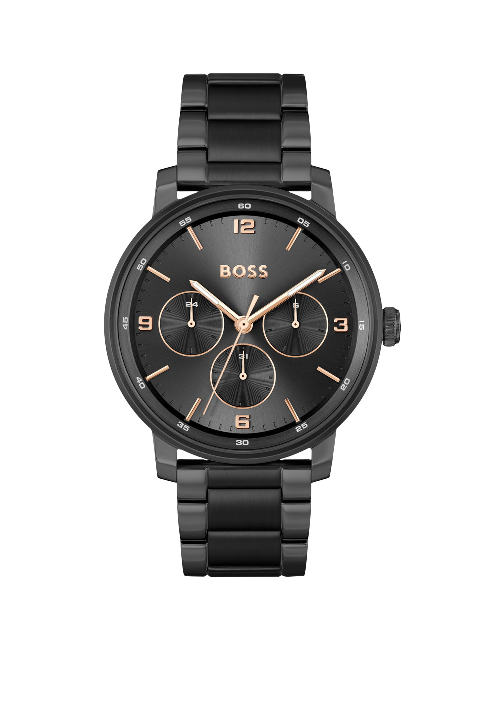 ساعة كونتندر سوداء بسوار بتصميم حلقات