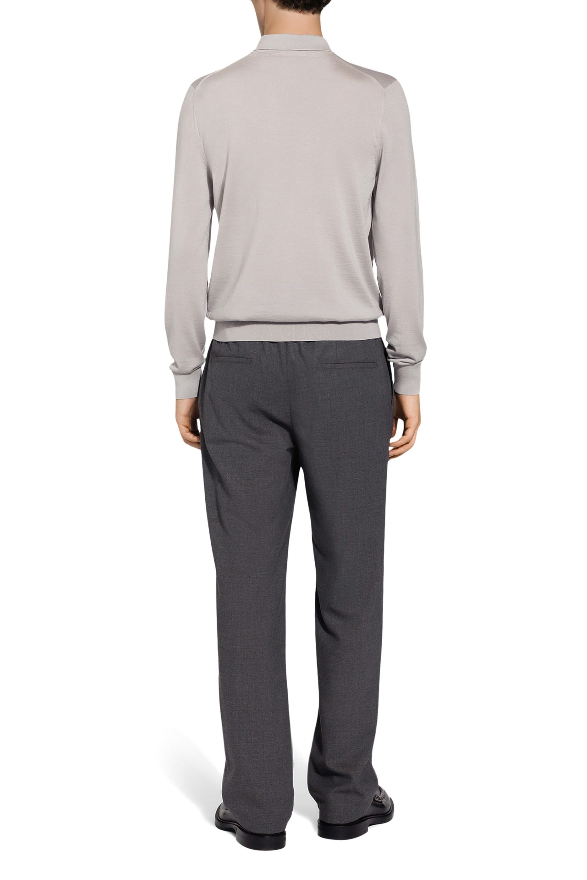 قميص بولو كشمير وحرير