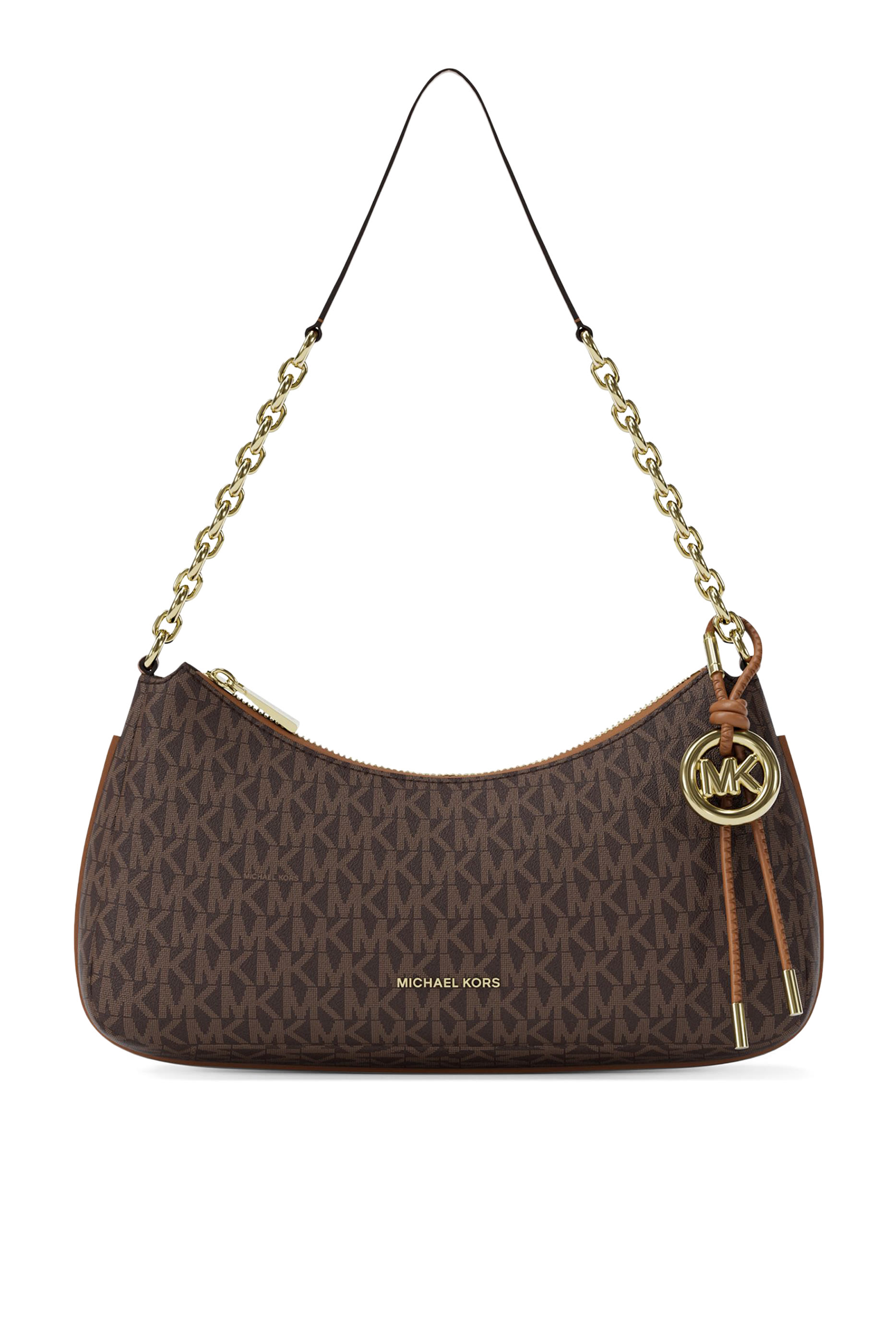 حقيبة بوشيت نوليتا متوسطة بسلسلة وحلية شعار الماركة